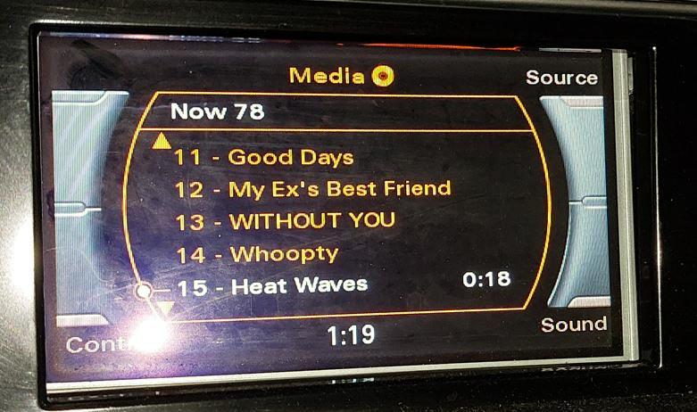 2013-2017 AUDI A5 S5 Q5 Q7 (4L B8 8T 8R) GPS NAVIGATION MEDIA DISPLAY SCREEN 7" — exact item pictured