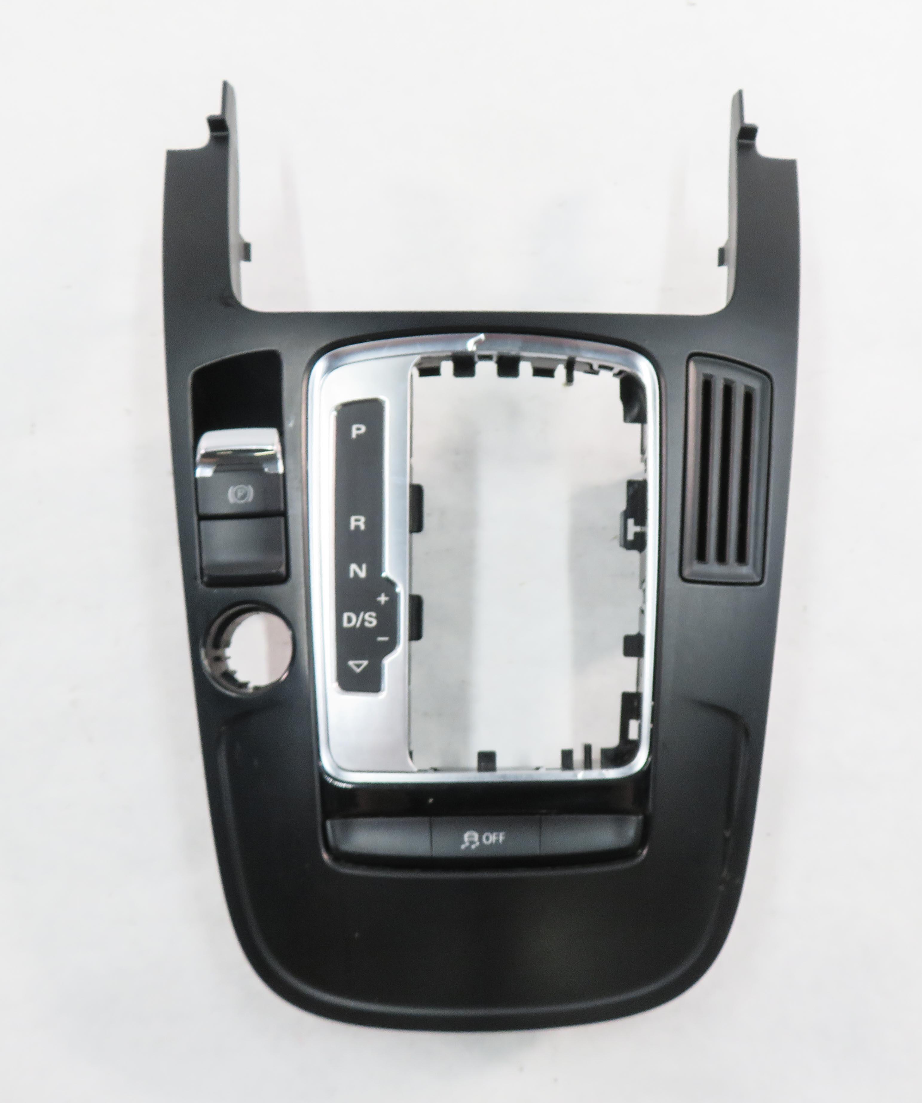 2014 AUDI A5 (B8 8T) FRONT CENTER CONSOLE SHIFT INDICATOR TRIM w/ BRAKE SWITCH — exact item pictured