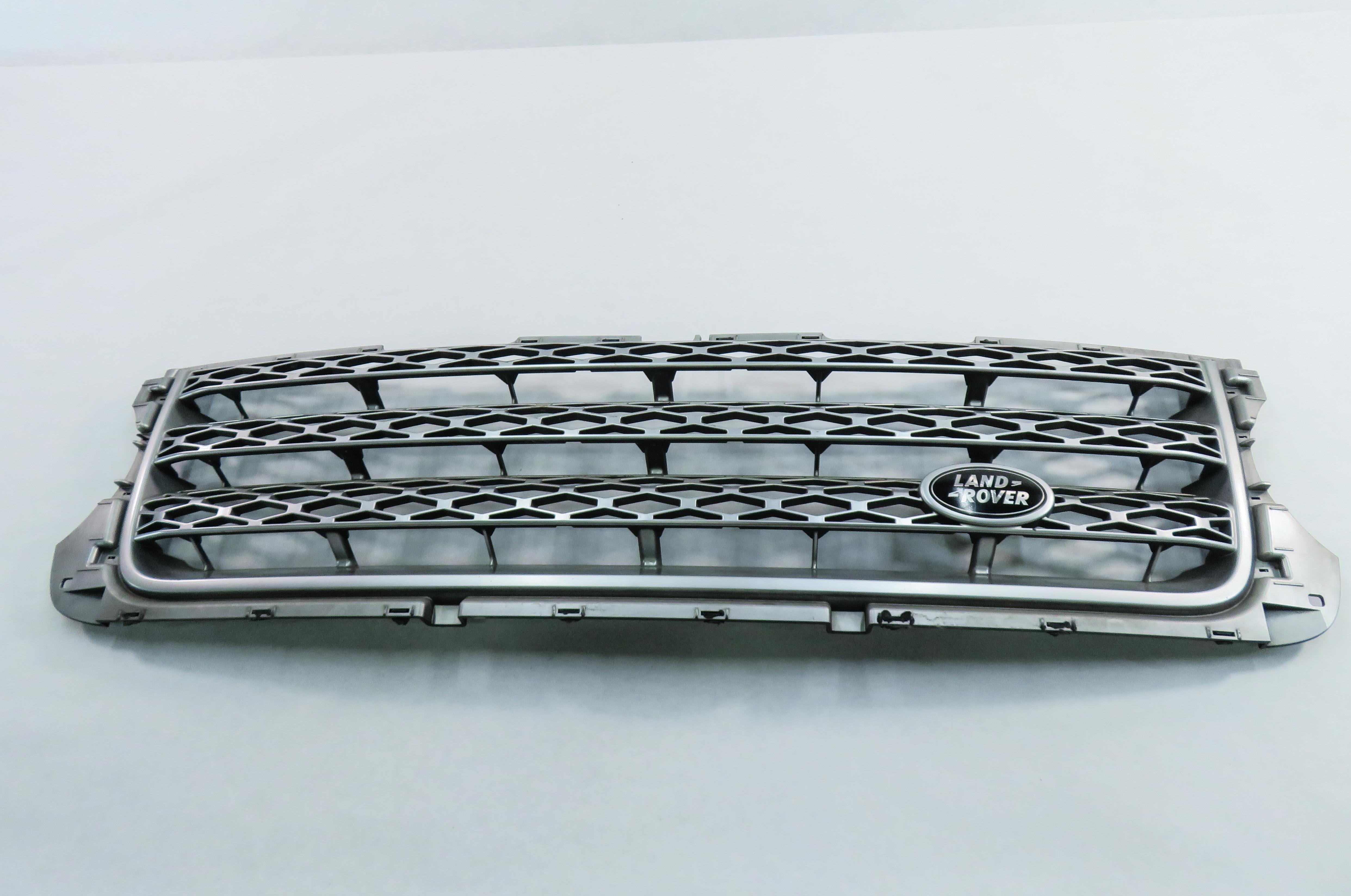 2010-2012 RANGE ROVER (L322) FRONT HOOD LID AIR VENT GRILLE (GRAY & SILVER) — exact item pictured