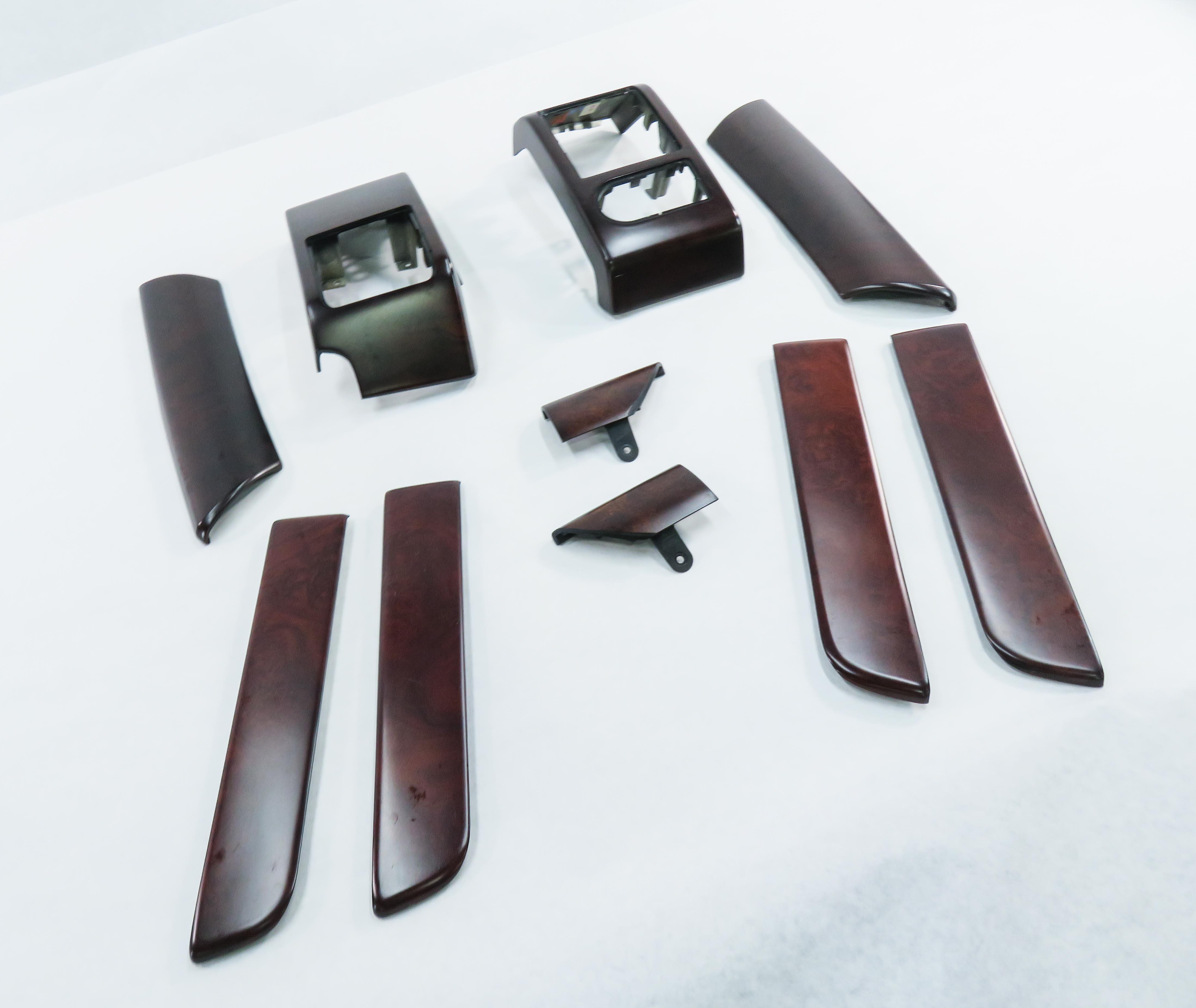 2010 RANGE ROVER (L322) DASH DOOR CONSOLE WOOD GRAIN TRIM PANEL SET-10 — exact item pictured