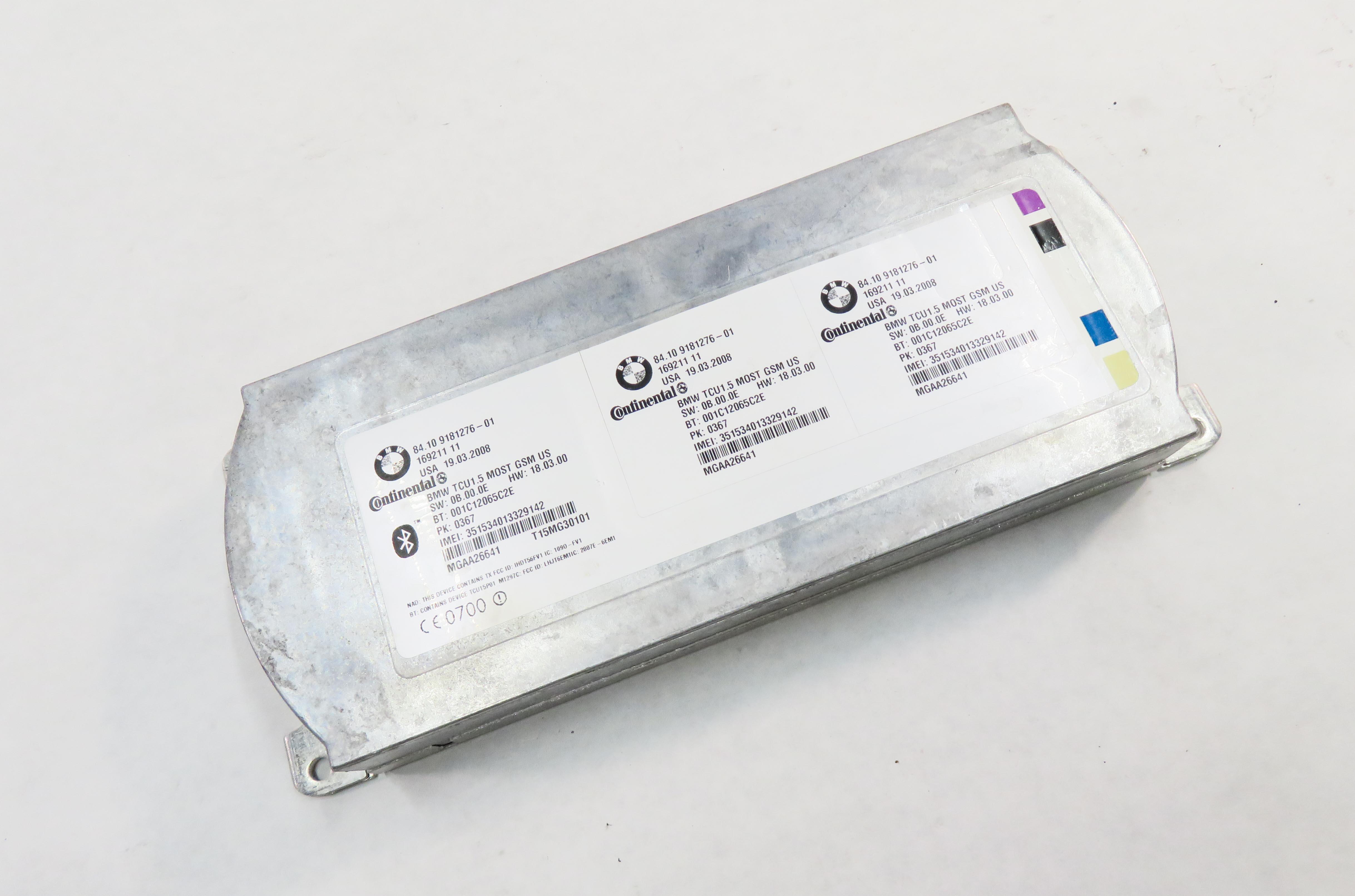 2008 BMW M6 ///M (E63) BLUETOOTH TELEMATICS COMMUNICATION CONTROL MODULE — exact item pictured