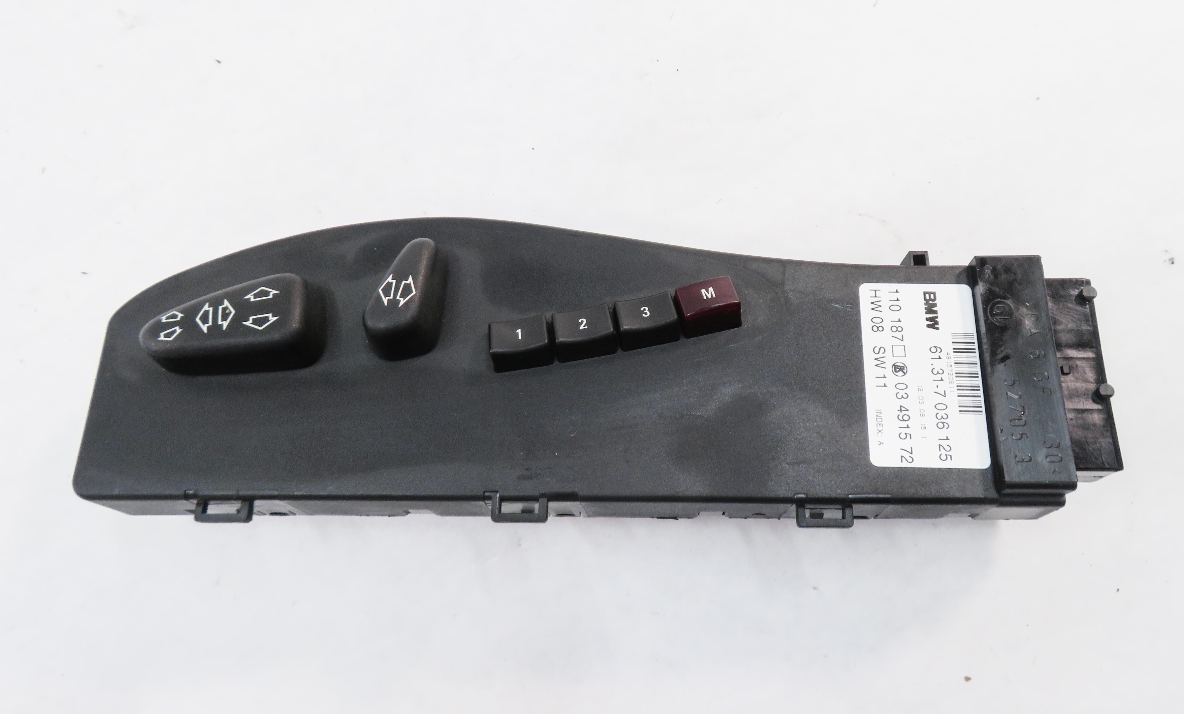 2008 BMW M6 ///M (E63) LEFT FRONT DRIVER MEMORY SEAT ADJUSTMENT SWITCH — exact item pictured
