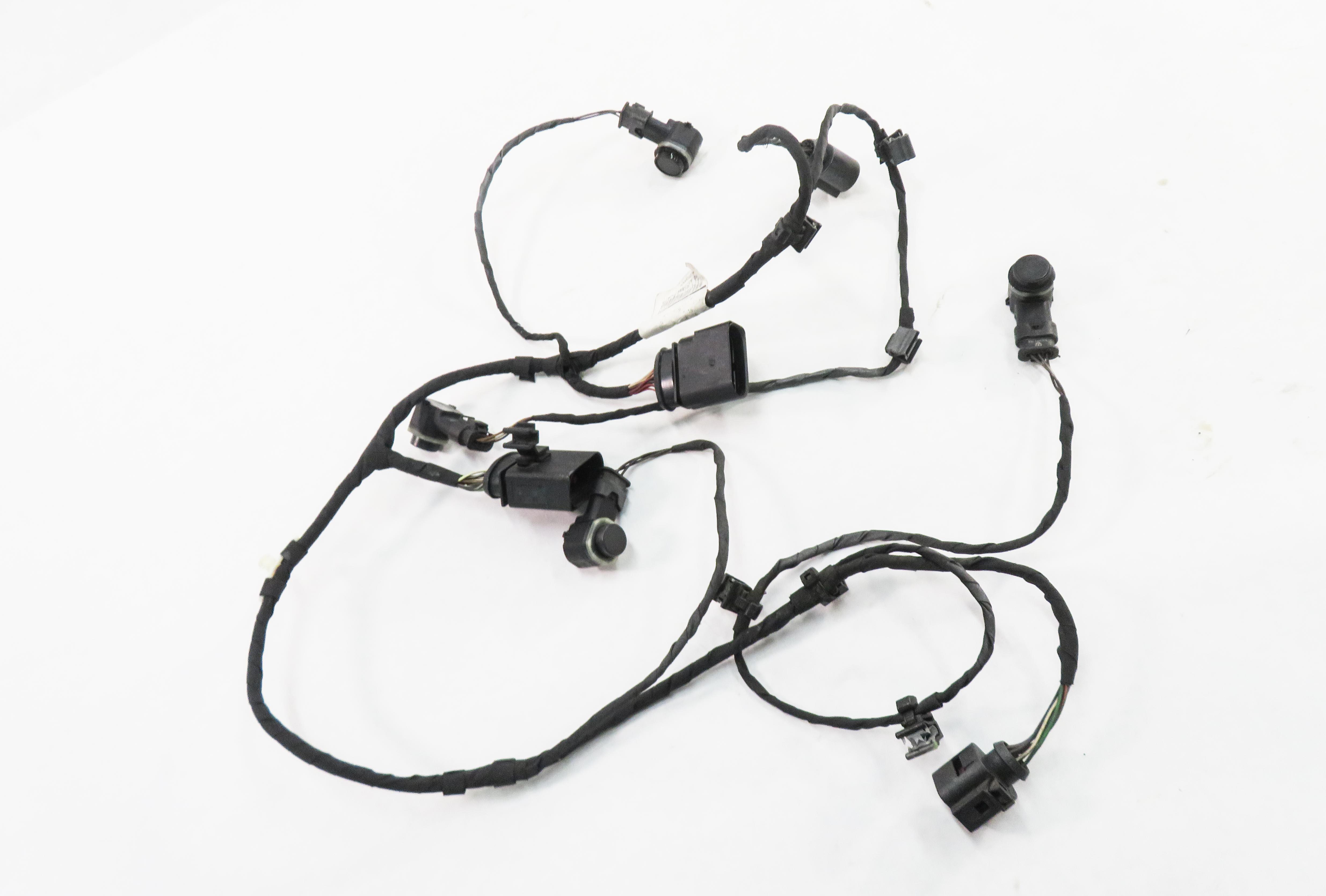 2011 AUDI Q7 (4L) REAR PDC PARK DISTANCE SENSOR SET w/ HARNESS (GRAPHITE GRAY) — exact item pictured
