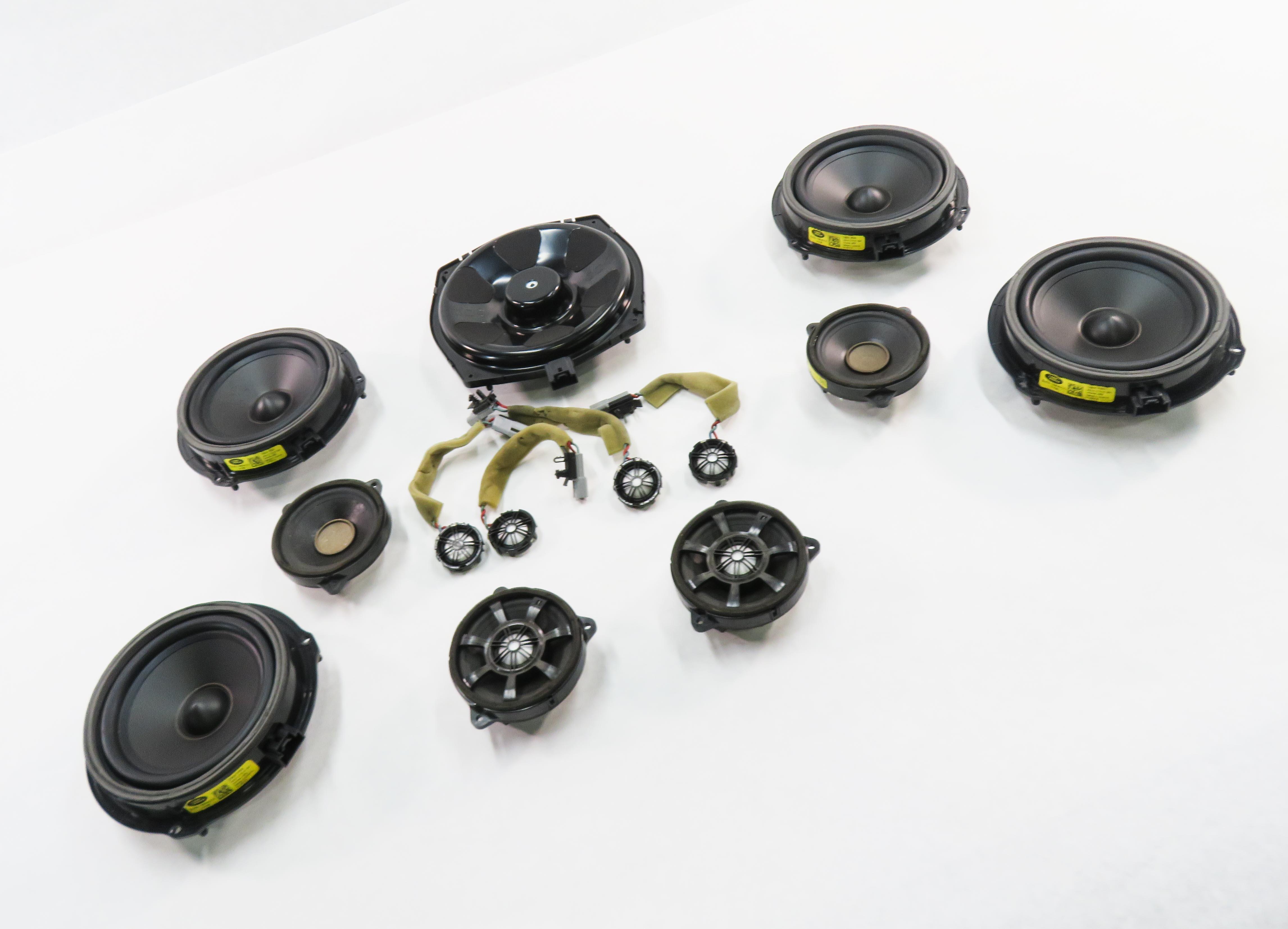 2012 RANGE ROVER EVOQUE (L538) HARMAN AUDIO SUB SUBWOOFER TWEETER SPEAKER SET-13 — exact item pictured