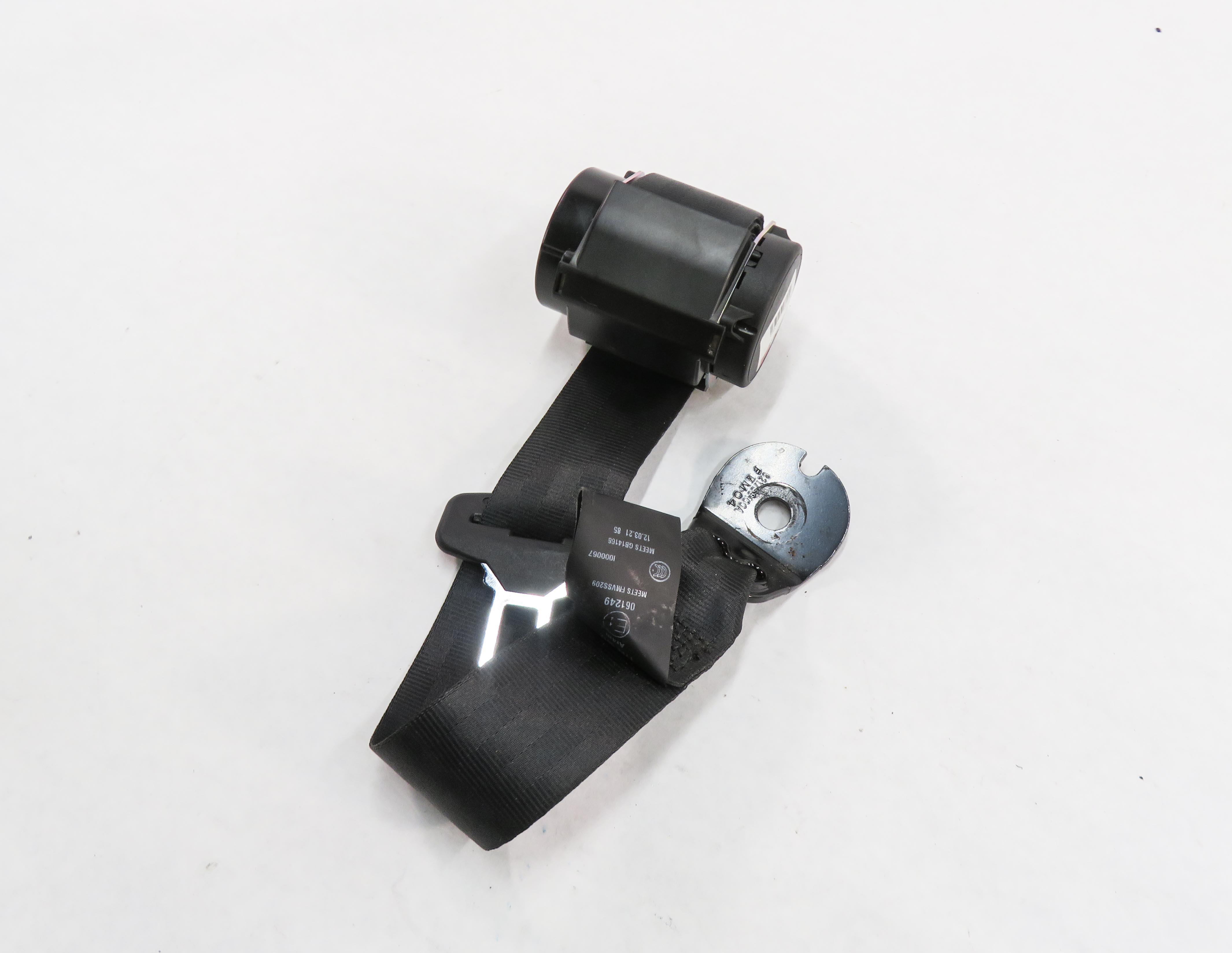 2012 RANGE ROVER EVOQUE (L538) REAR SEAT SEATBELT RETRACTOR (BLACK) (FITS L&R) — exact item pictured