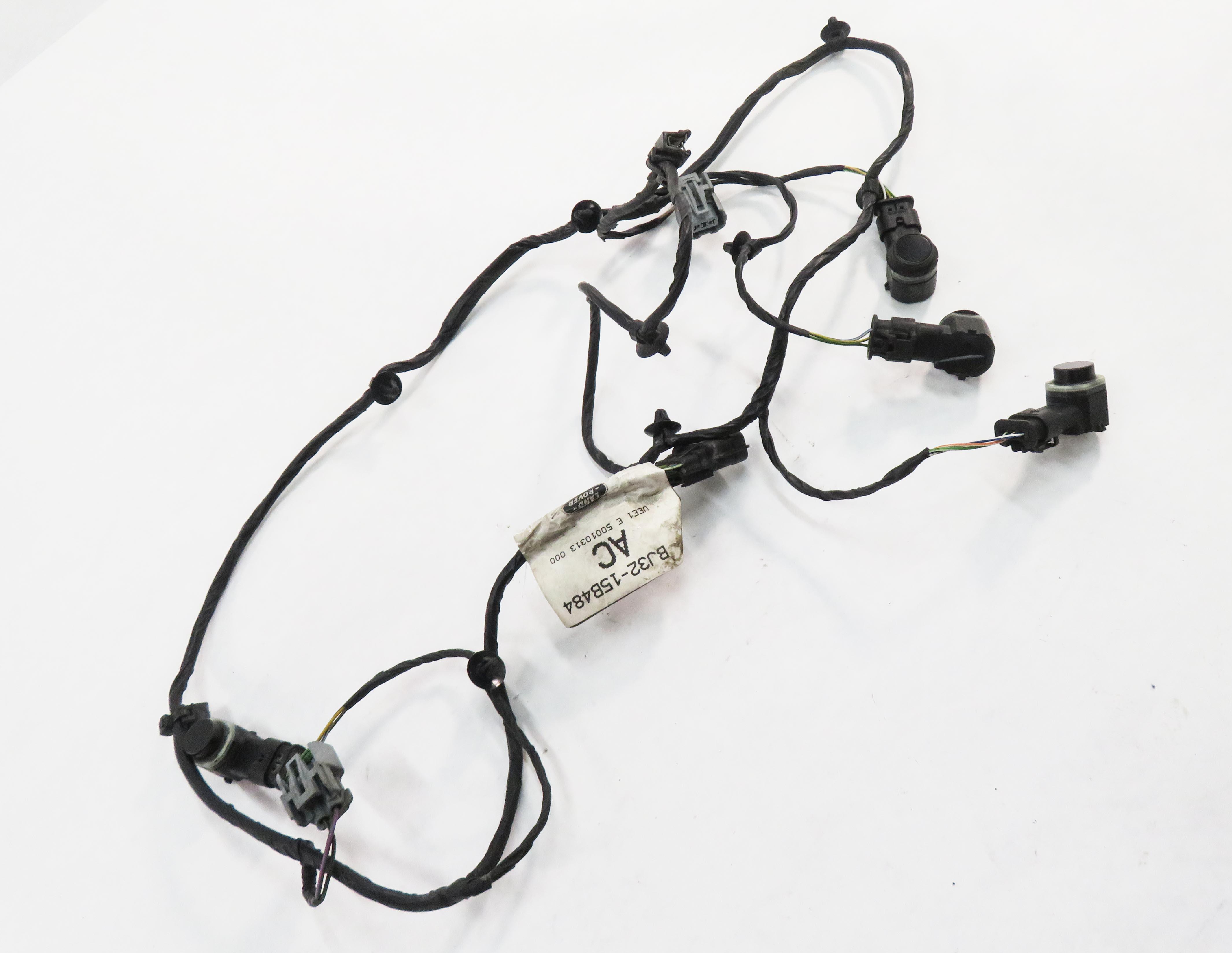 2012 RANGE ROVER EVOQUE (L538) REAR PDC PARK SENSOR SET w/ HARNESSS (BLACK) — exact item pictured