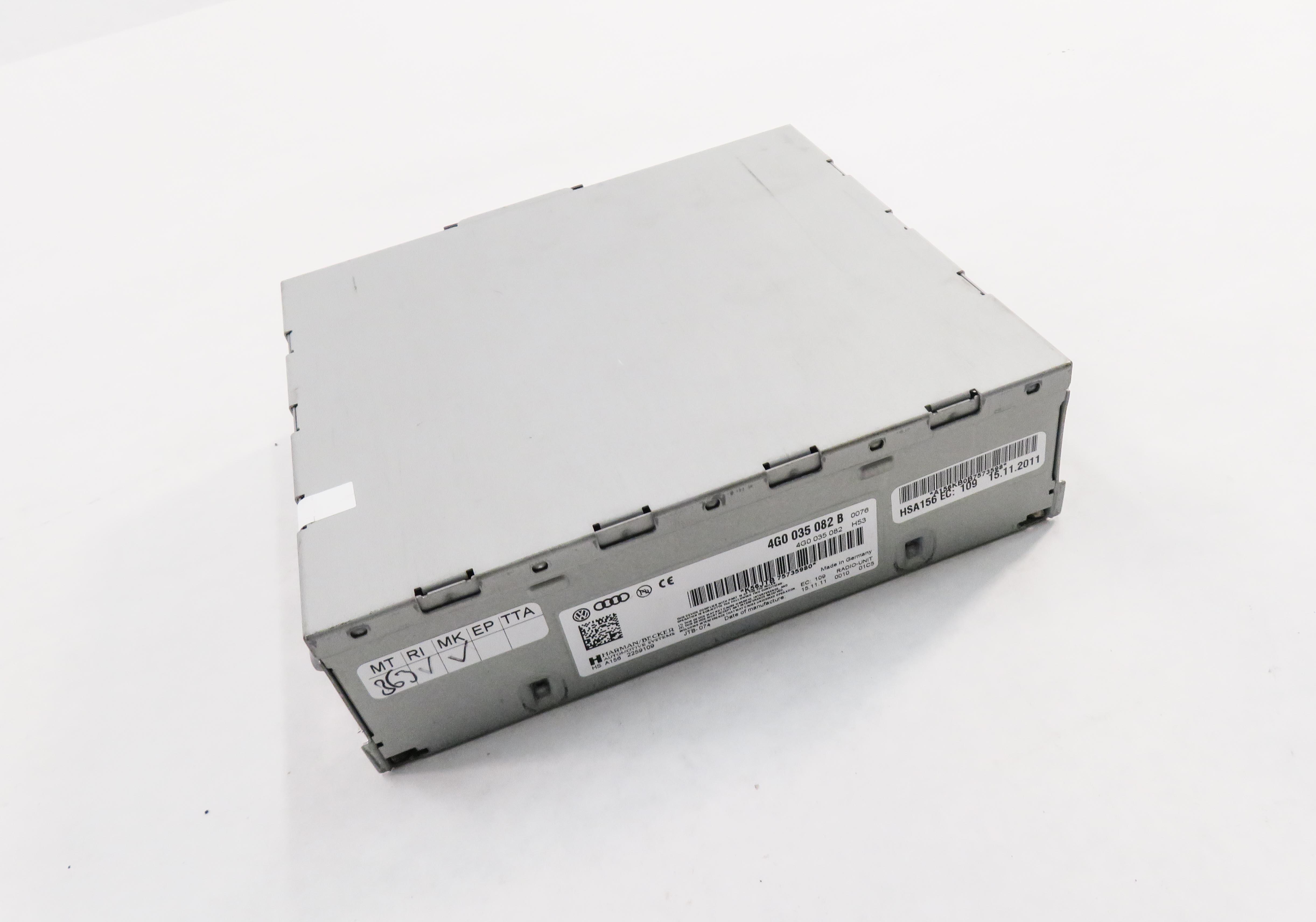 2012 AUDI Q7 (4L) AM/FM RADIO STEREO RECEIVER CONTROL MODULE (HARMAN BECKER) — exact item pictured
