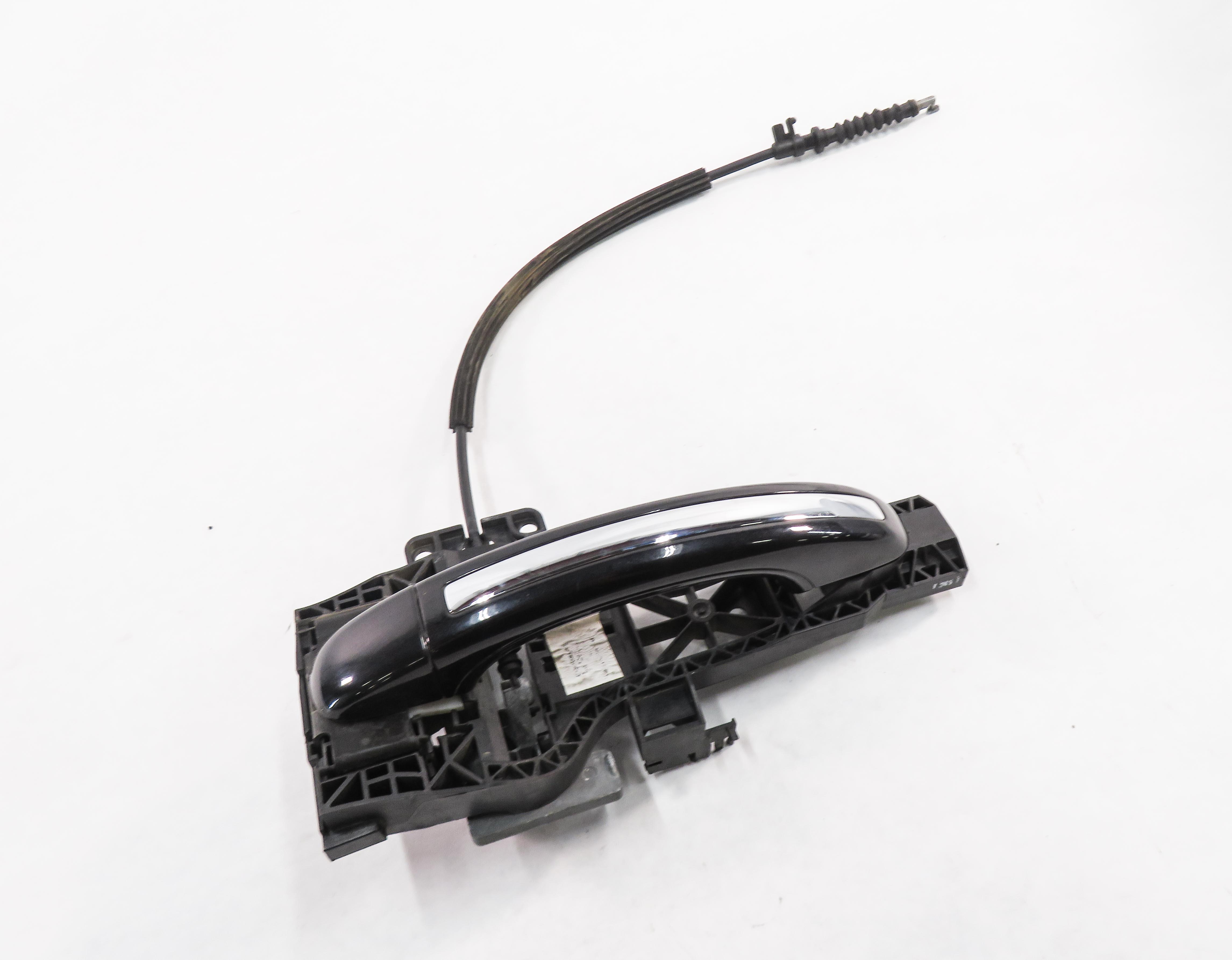 2007-2015 AUDI Q7 (4L) LEFT REAR KEYLESS ENTRY DOOR HANDLE (ORCA BLACK) — exact item pictured