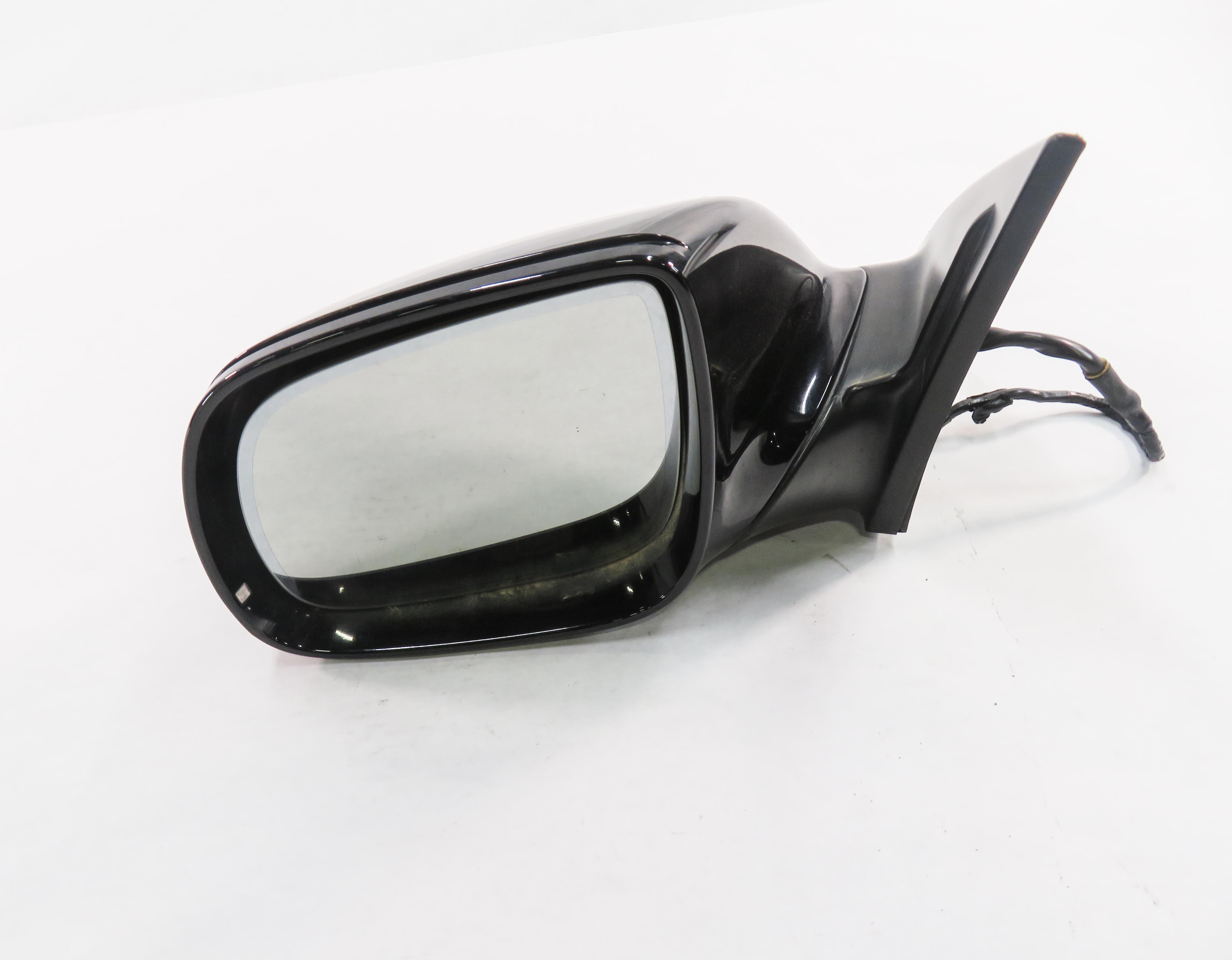2010-2012 AUDI Q7 (4L) LEFT P-FOLD AUTODIM MEMORY DOOR MIRROR (ORCA BLACK 2T) — exact item pictured