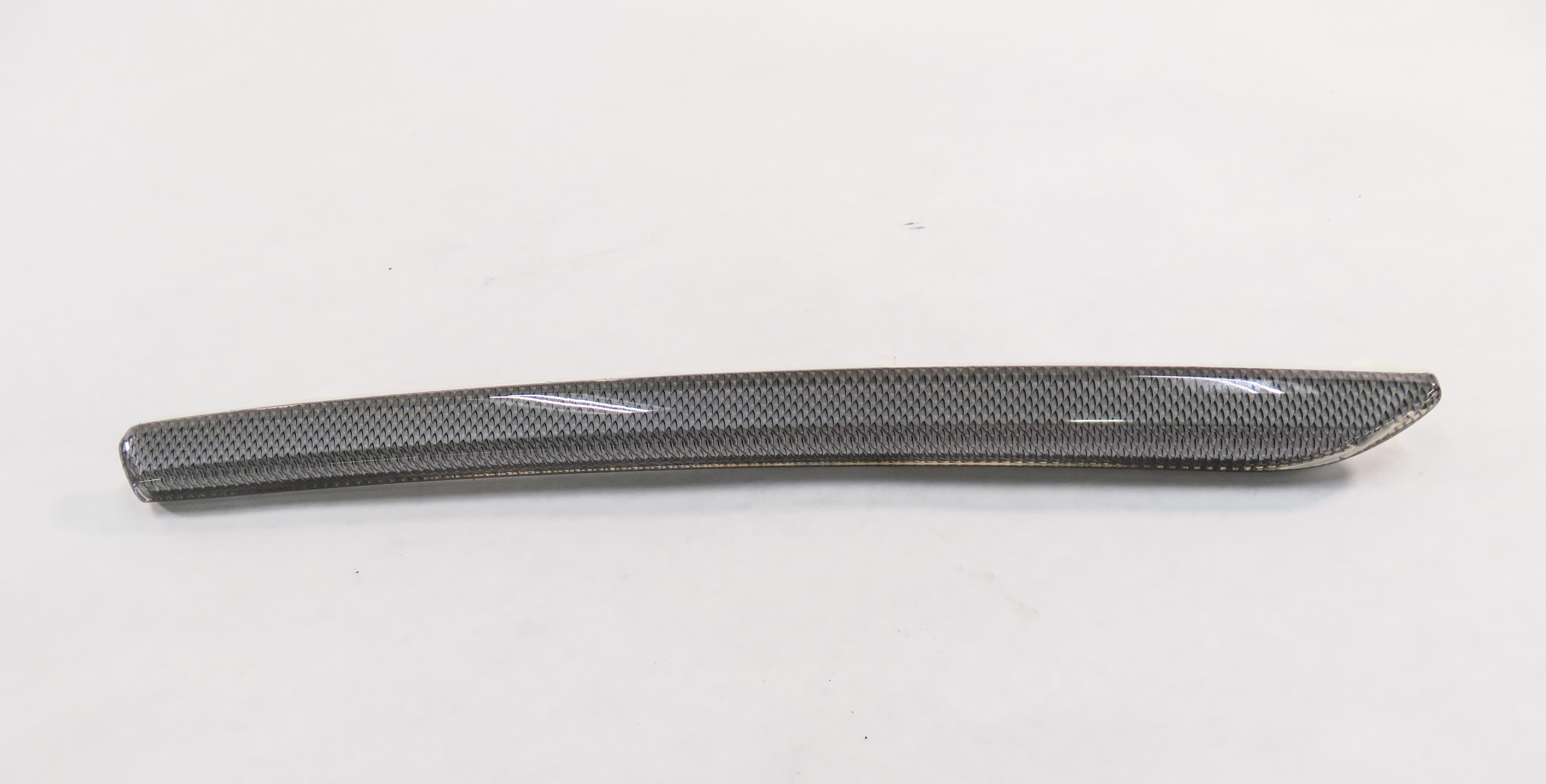 2018 AUDI A3 E-TRON (8VF) LEFT REAR DOOR PANEL TRIM STRIP (GRAY CROSSHATCH) — exact item pictured