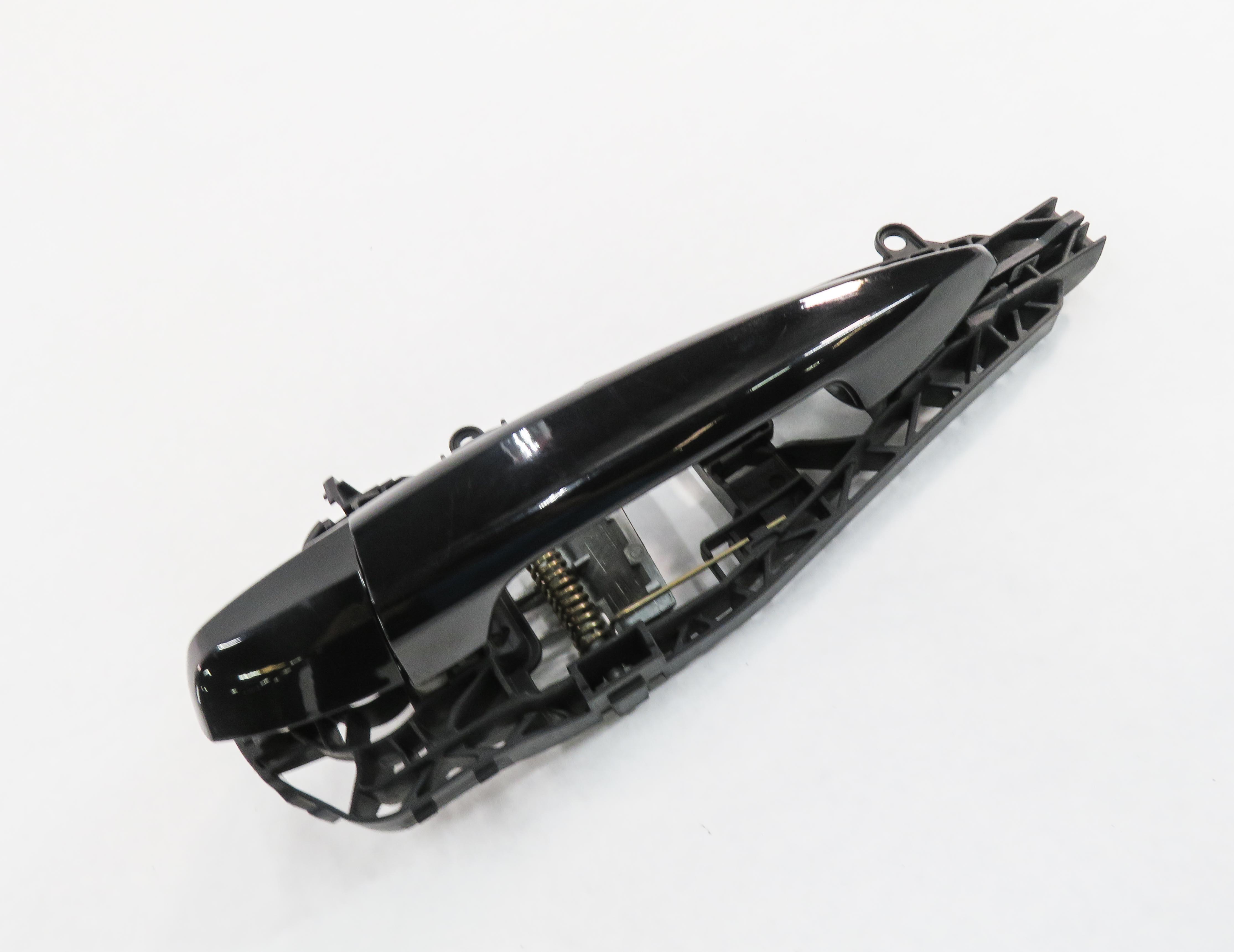 2016-2021 BMW X1 X2 (F39 F48) LEFT REAR DOOR HANDLE w/ LIGHT (BLACK 2 668) — exact item pictured