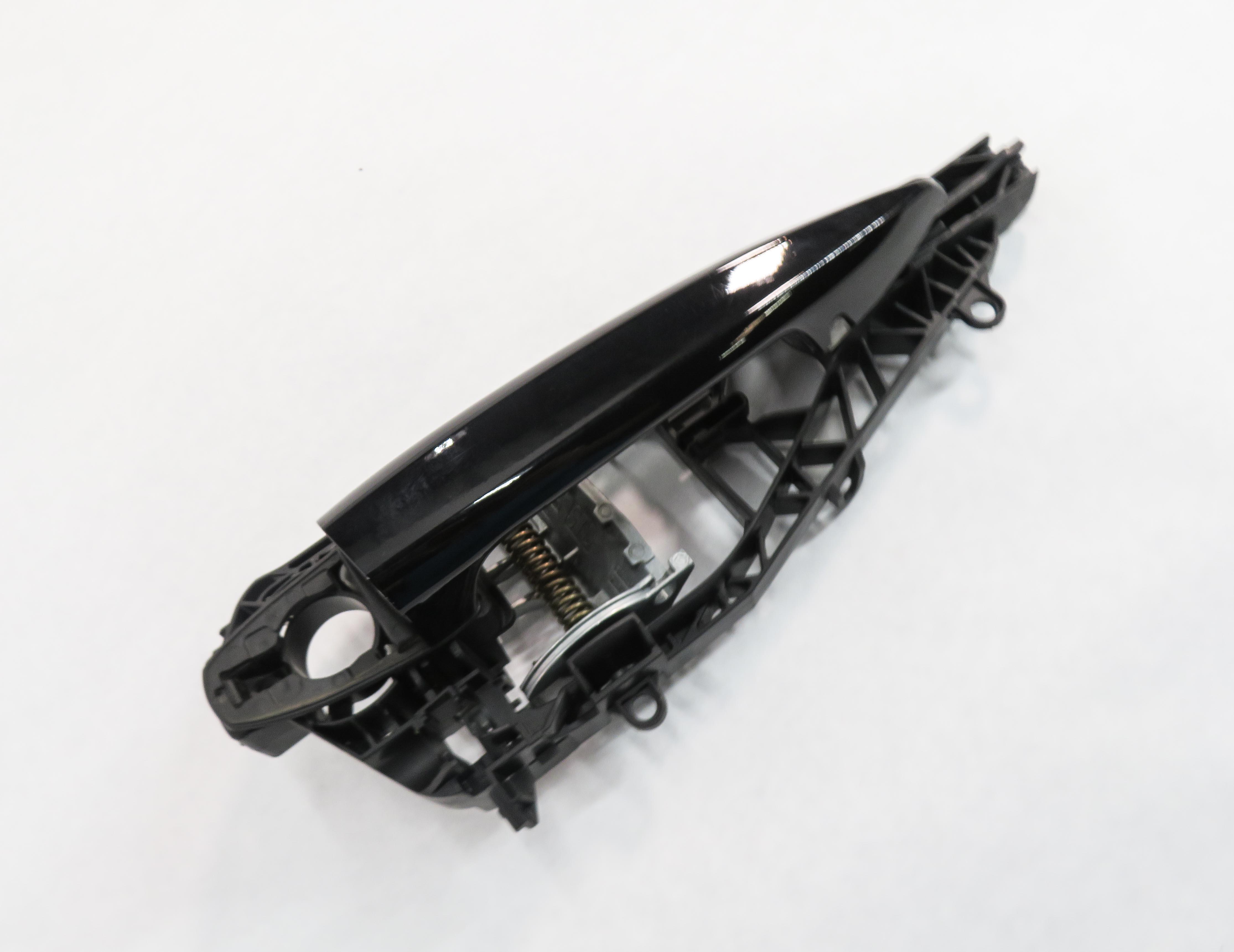 2016-2021 BMW X1 X2 (F39 F48) RIGHT REAR DOOR HANDLE w/ LIGHT (BLACK 2 668) — exact item pictured