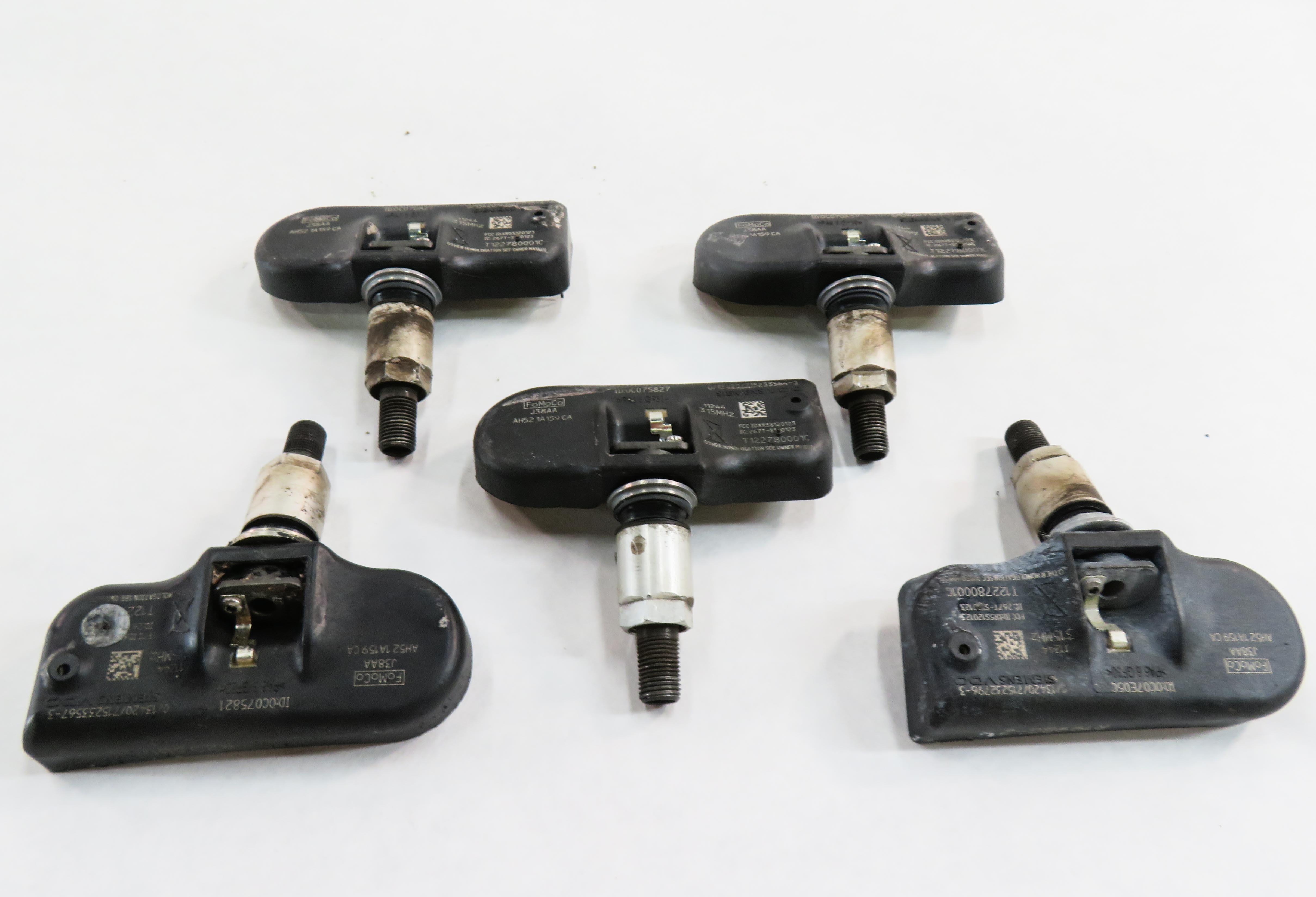 2012 RANGE ROVER (L322) TPMS TIRE AIR PRESSURE SENSOR SET-5 (315 MHz) — exact item pictured
