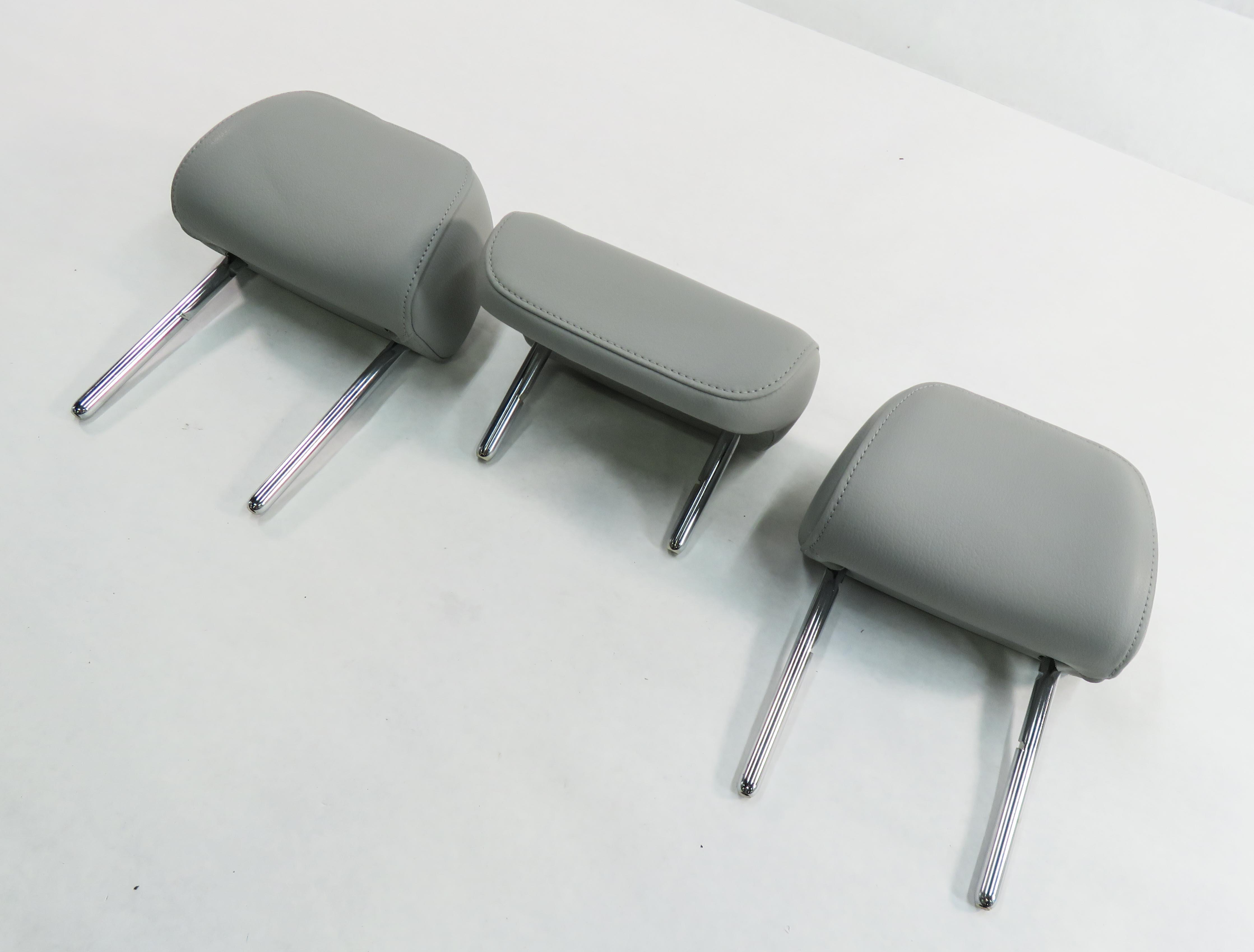 2013 AUDI A6 (C7) REAR SEAT HEADREST SET-3 (TITANIUM GRAY) — exact item pictured