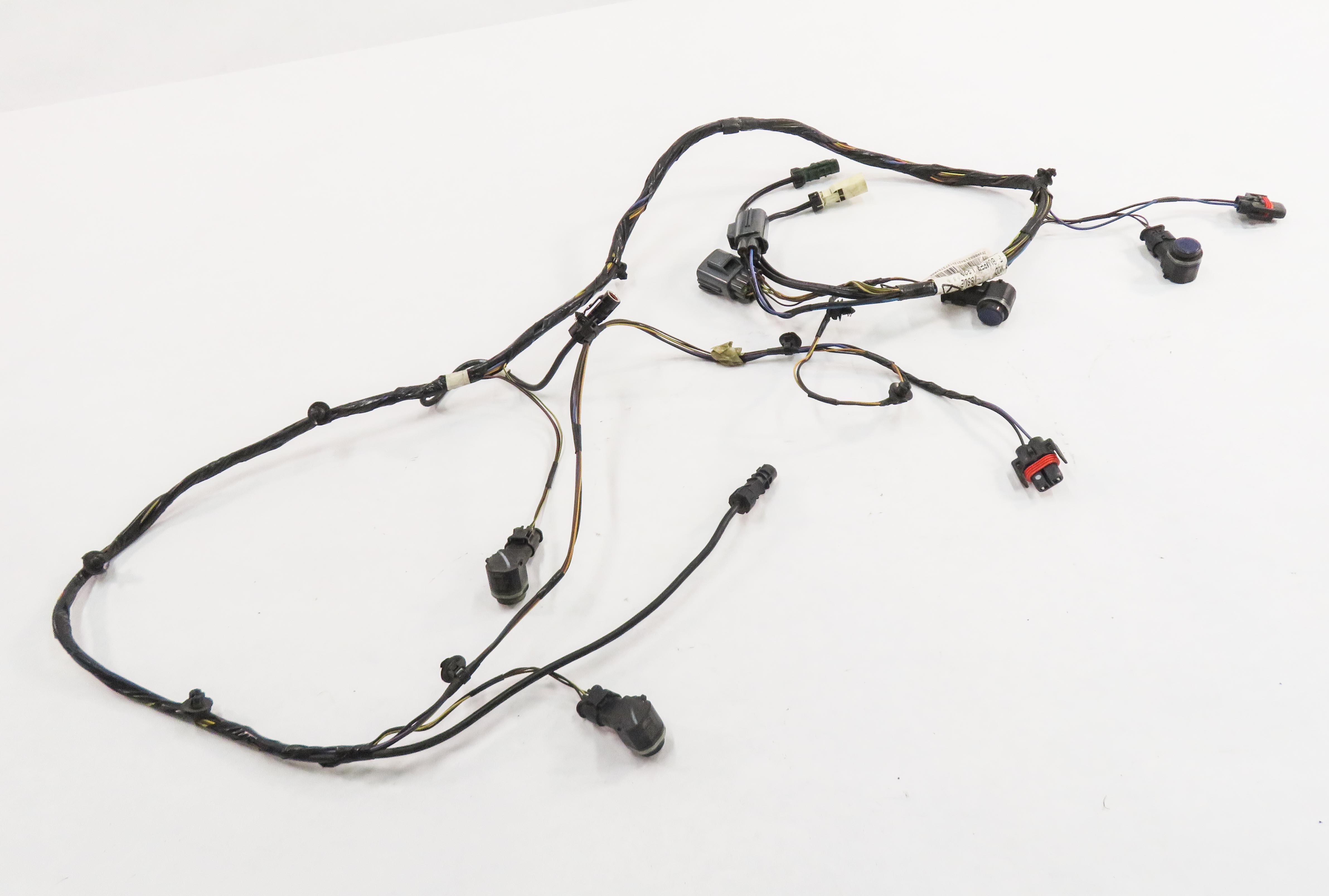 2010 RANGE ROVER SPORT (L320) FRONT PDC SENSOR SET w/ CAMERA HARNESS (BLUE 823) — exact item pictured