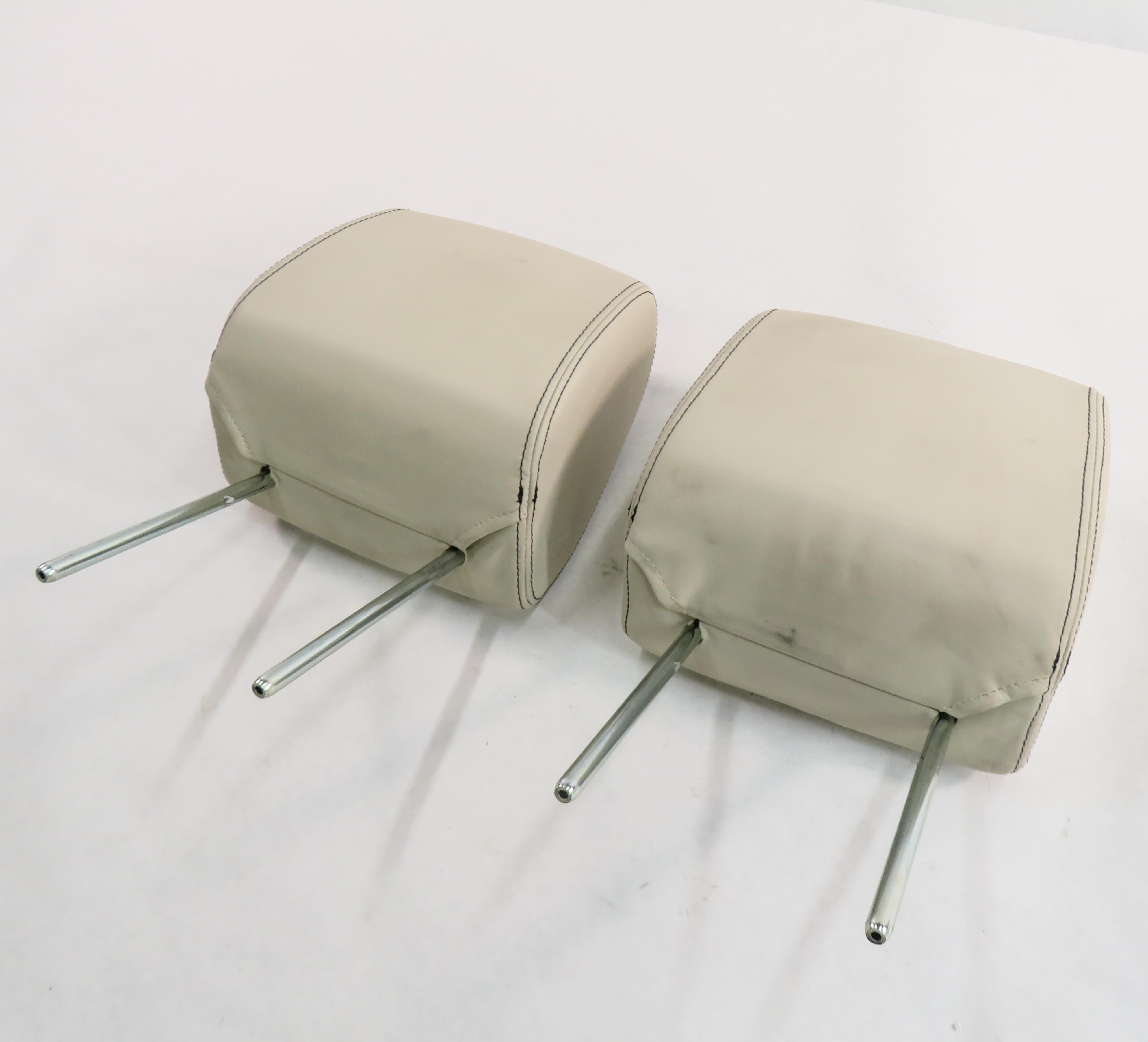 2010 RANGE ROVER SPORT (L320) FRONT LEFT & RIGHT SEAT HEADREST SET-2 (IVORY) — exact item pictured