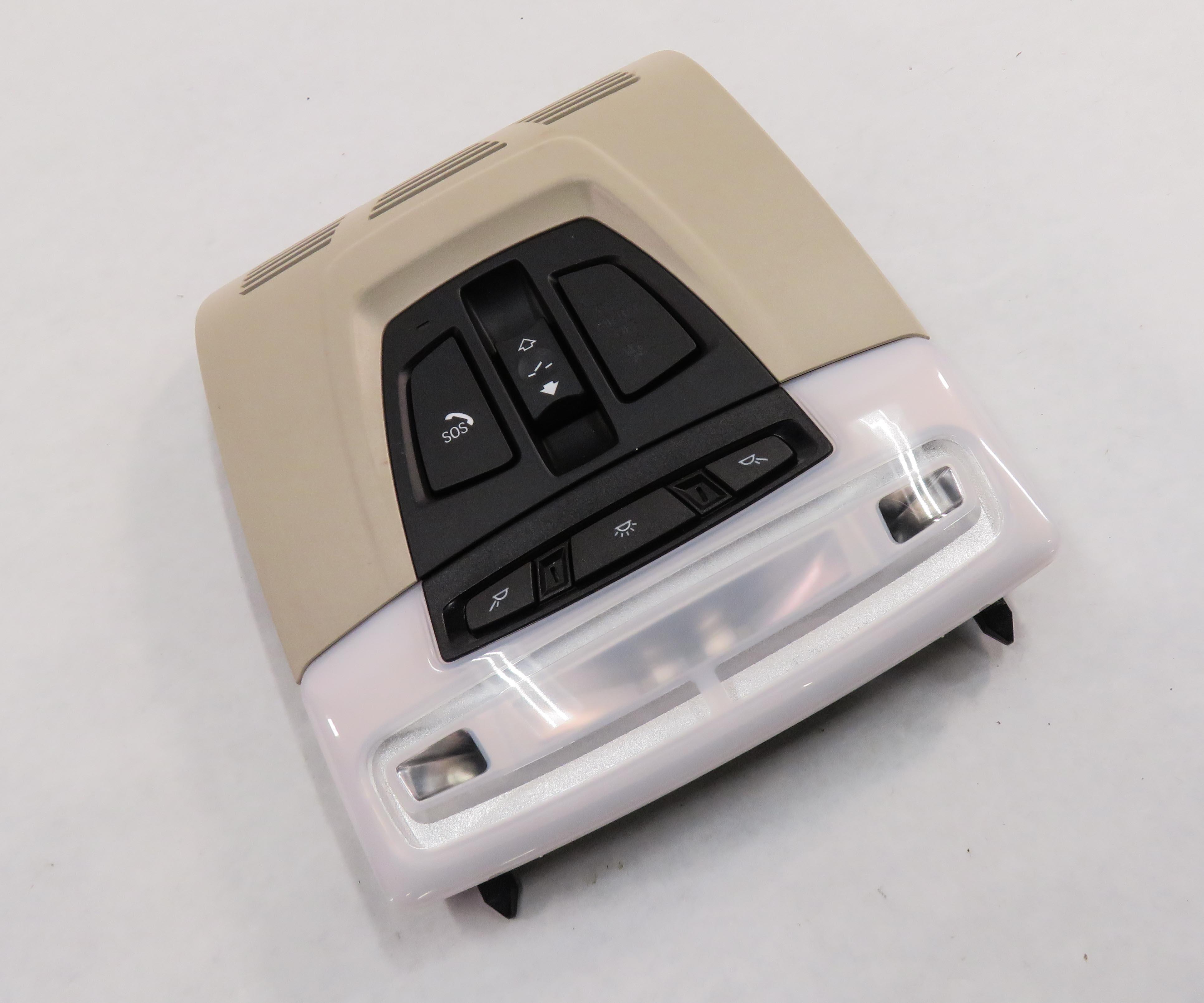 2015 BMW X5 (F15) FRONT DOMELIGHT MAP READING COURTESY LIGHT LAMP (BEIGE) — exact item pictured