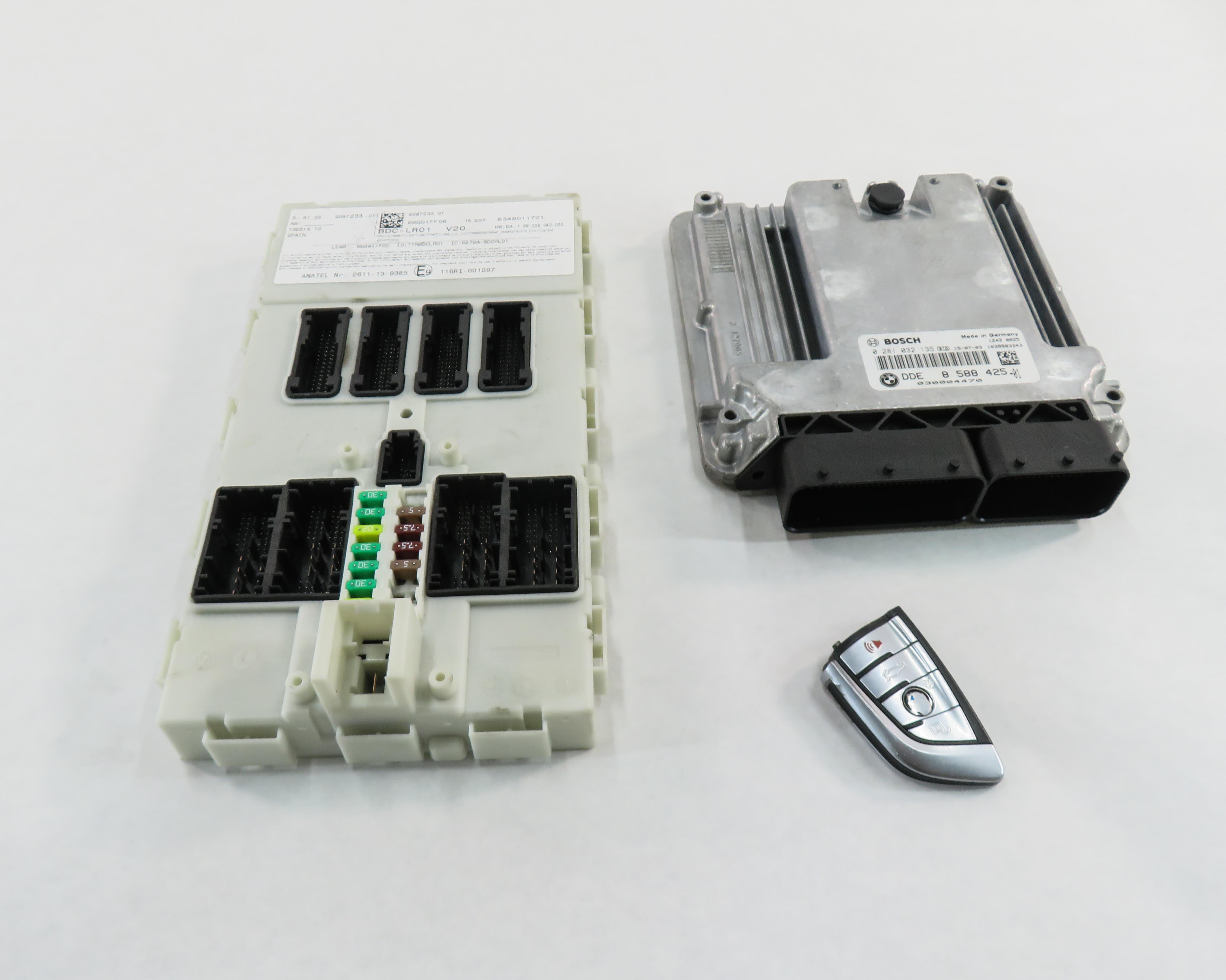 2015 BMW X5 F15 3.0L TURBO N57Y DIESEL BODY BCM ECM ENGINE MODULE KEY SET (130k) — exact item pictured