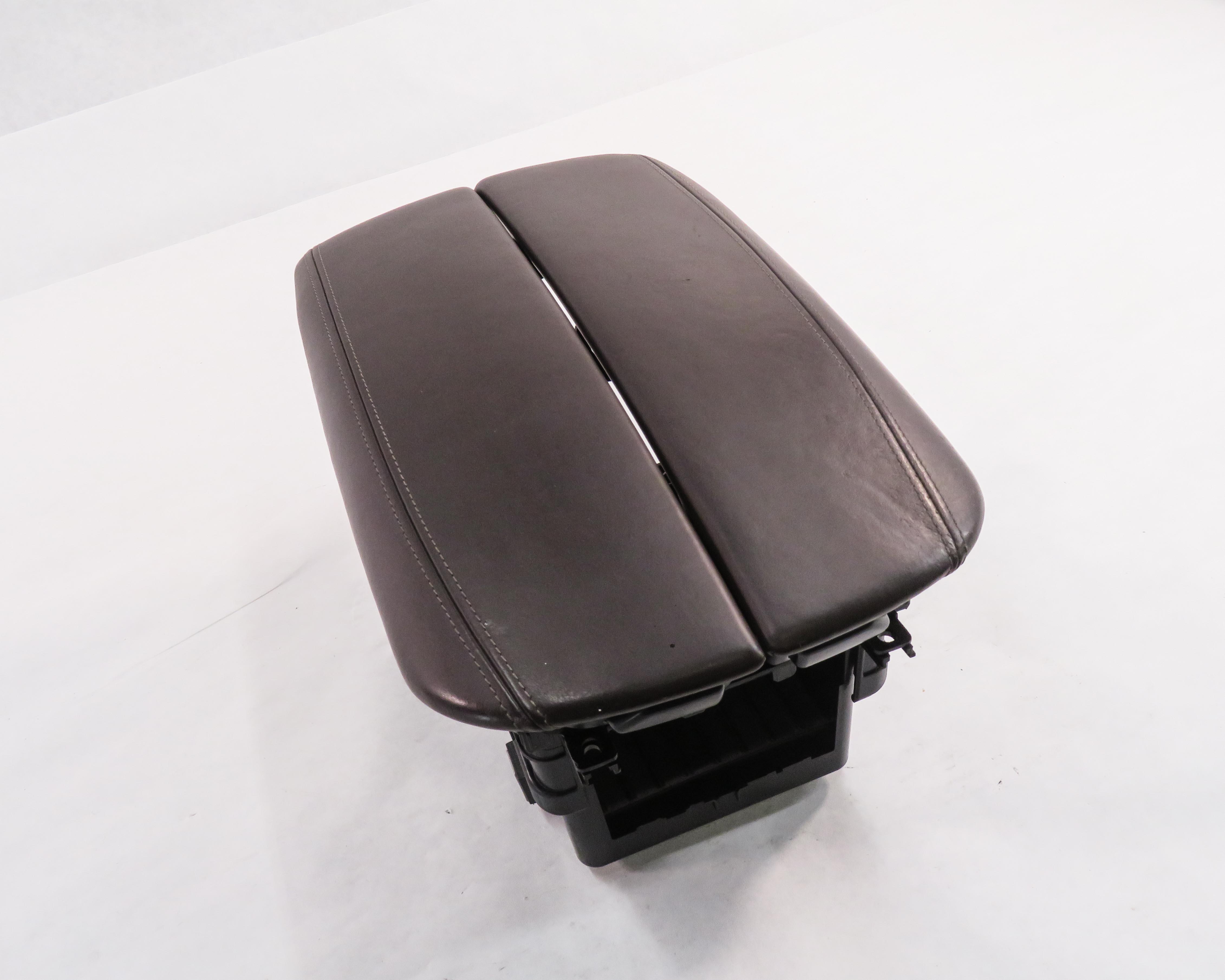 2014-2019 BMW X5 X6 (F15 F16) FRONT CENTER CONSOLE ARM REST COMPARTMENT (BROWN) — exact item pictured