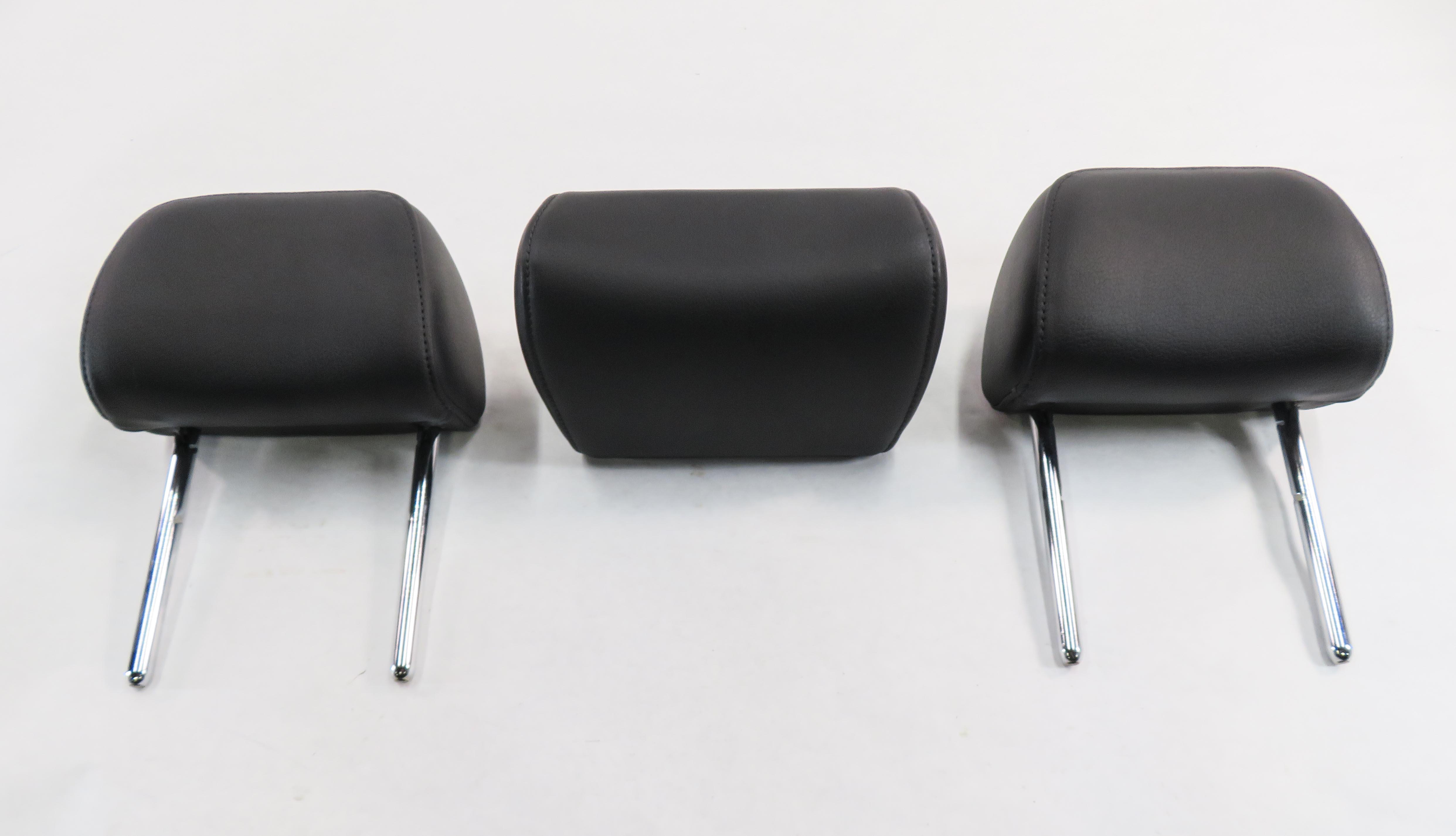 2014 AUDI A4 (B8 8K) REAR SEAT HEADREST SET-3 (BLACK LEATHER) — exact item pictured