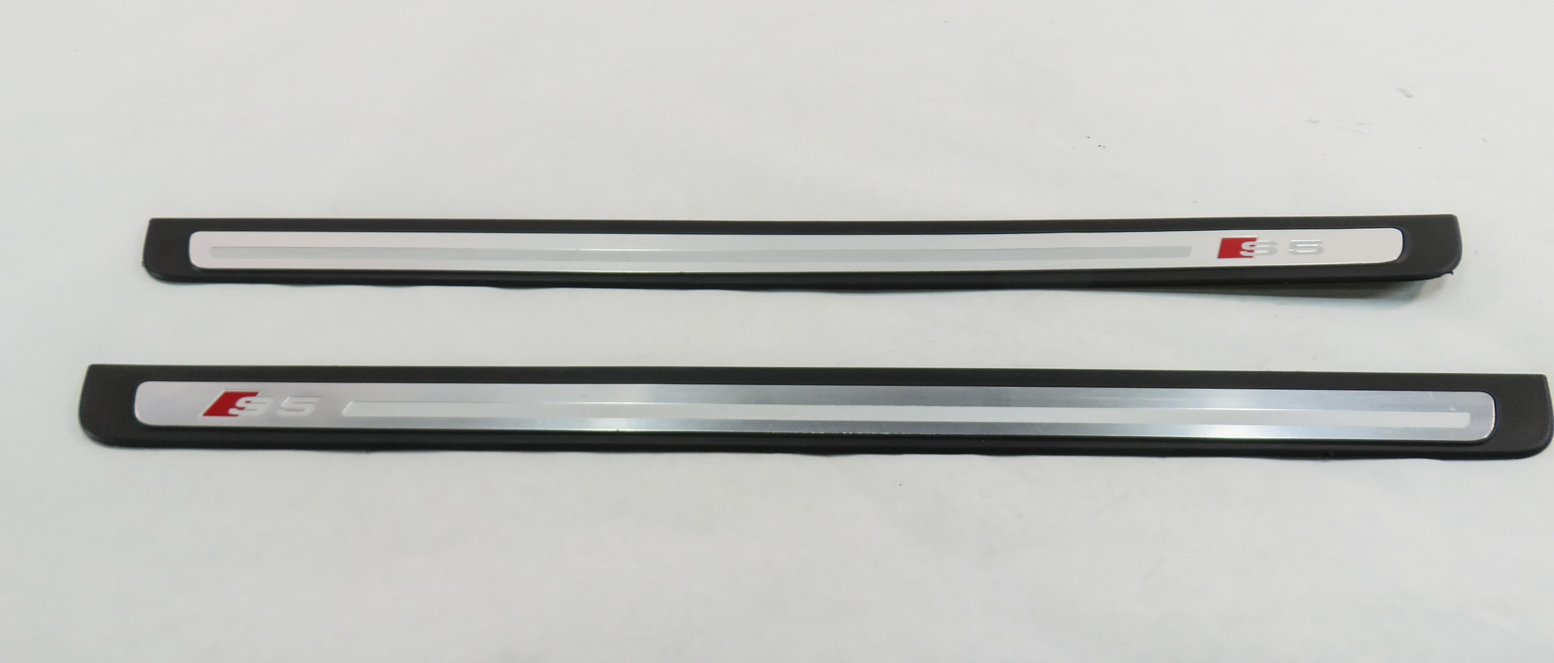 2014 AUDI S5 (B8 8T) COUPE - DOOR SILL SCUFF PANEL TRIM SET-2 — exact item pictured
