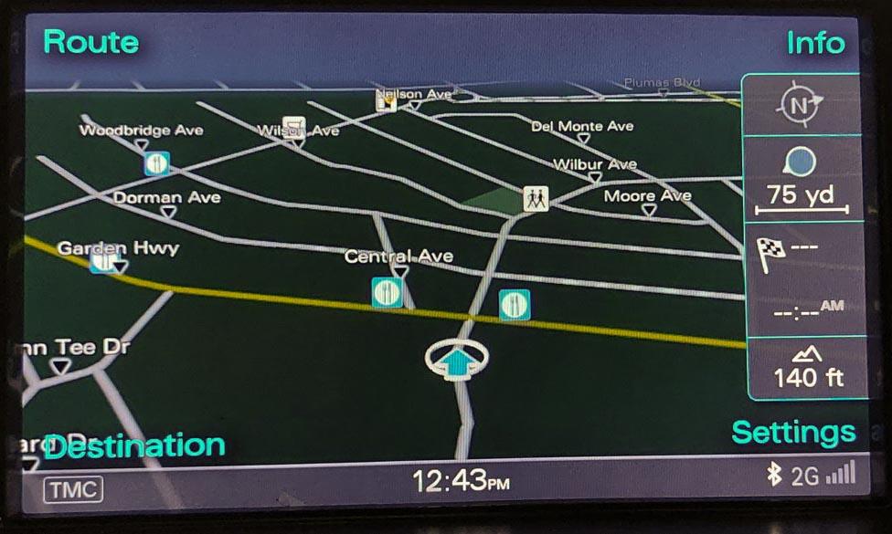 2013-2017 AUDI A5 S5 Q5 Q7 (4L B8 8T 8R) GPS NAVIGATION MEDIA DISPLAY SCREEN 7" — exact item pictured