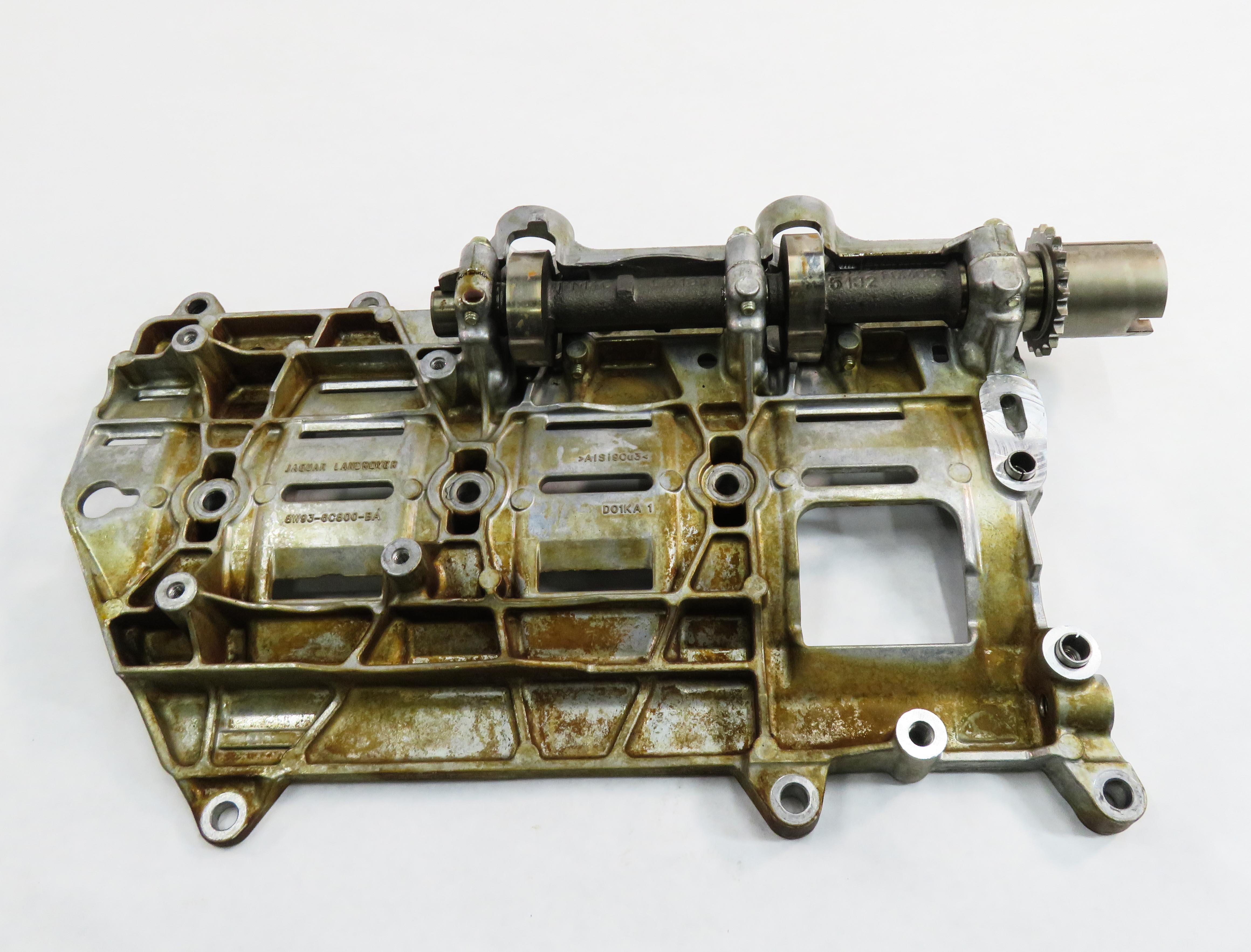 2012 RANGE ROVER SPORT (L320) 5.0L AJ133 V8 ENGINE - OIL PAN BAFFLE TRAY — exact item pictured