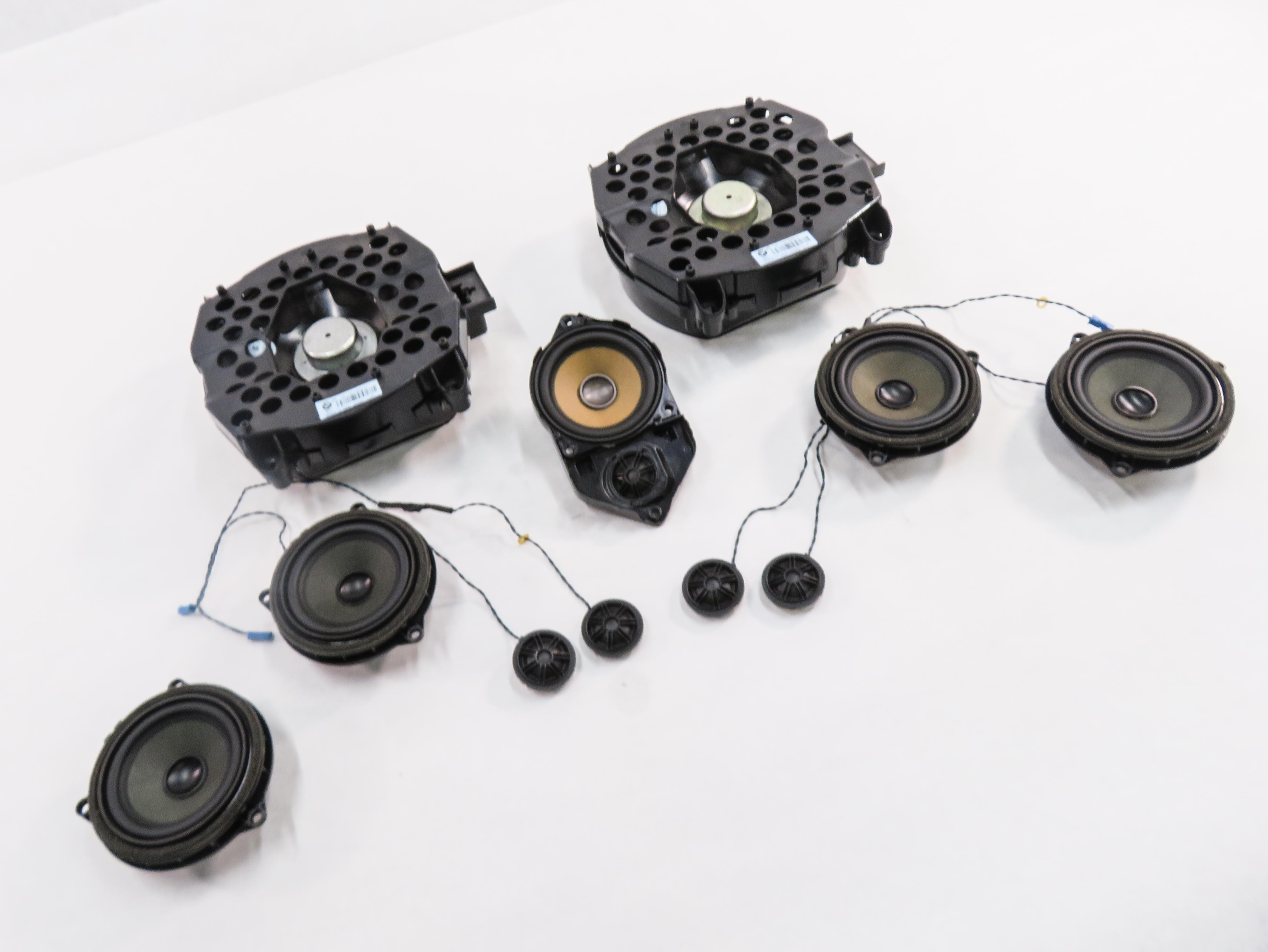 2013 BMW X3 (F25) RADIO STEREO AUDIO SUB SUBWOOFER TWEETER SPEAKER SET-12 — exact item pictured