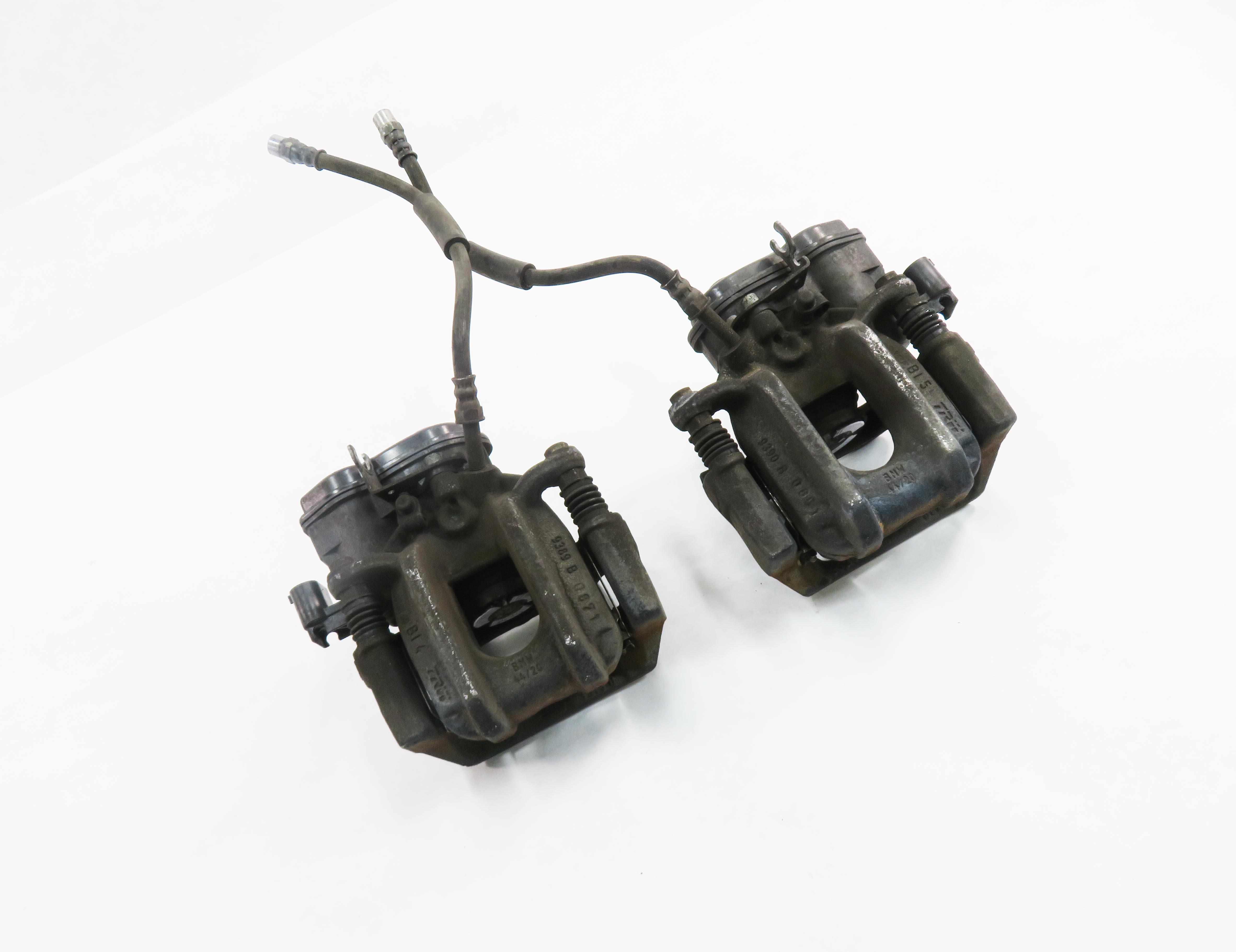 2011-2016 BMW 528i 535i ACTIVEHYBRID-5 (F10) REAR ABS DISC BRAKE CALIPER SET-2 — exact item pictured