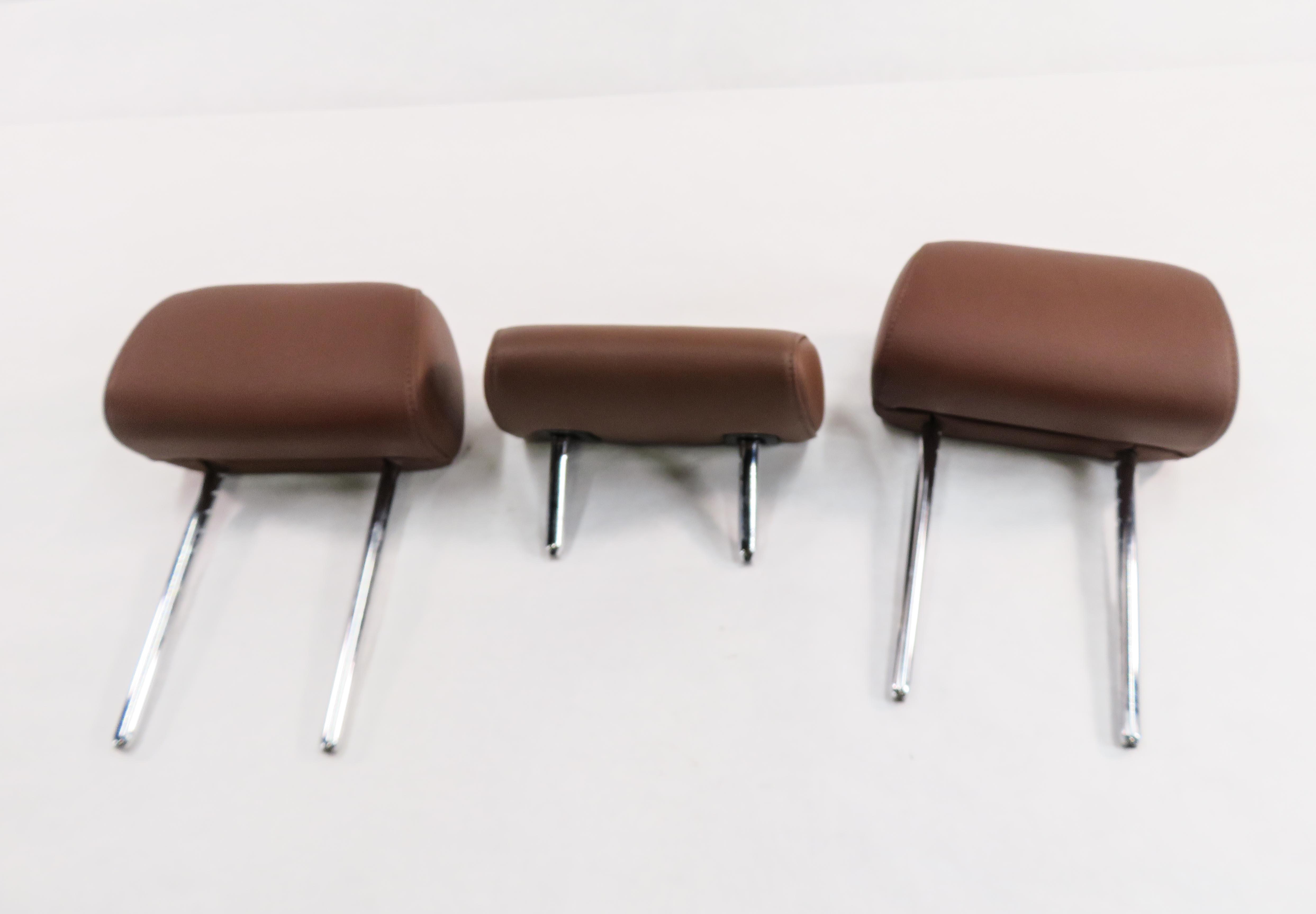 2011 BMW 535i (F10) REAR SEAT HEADREST SET-3 (CINNAMON BROWN LEATHER LCEZ) — exact item pictured