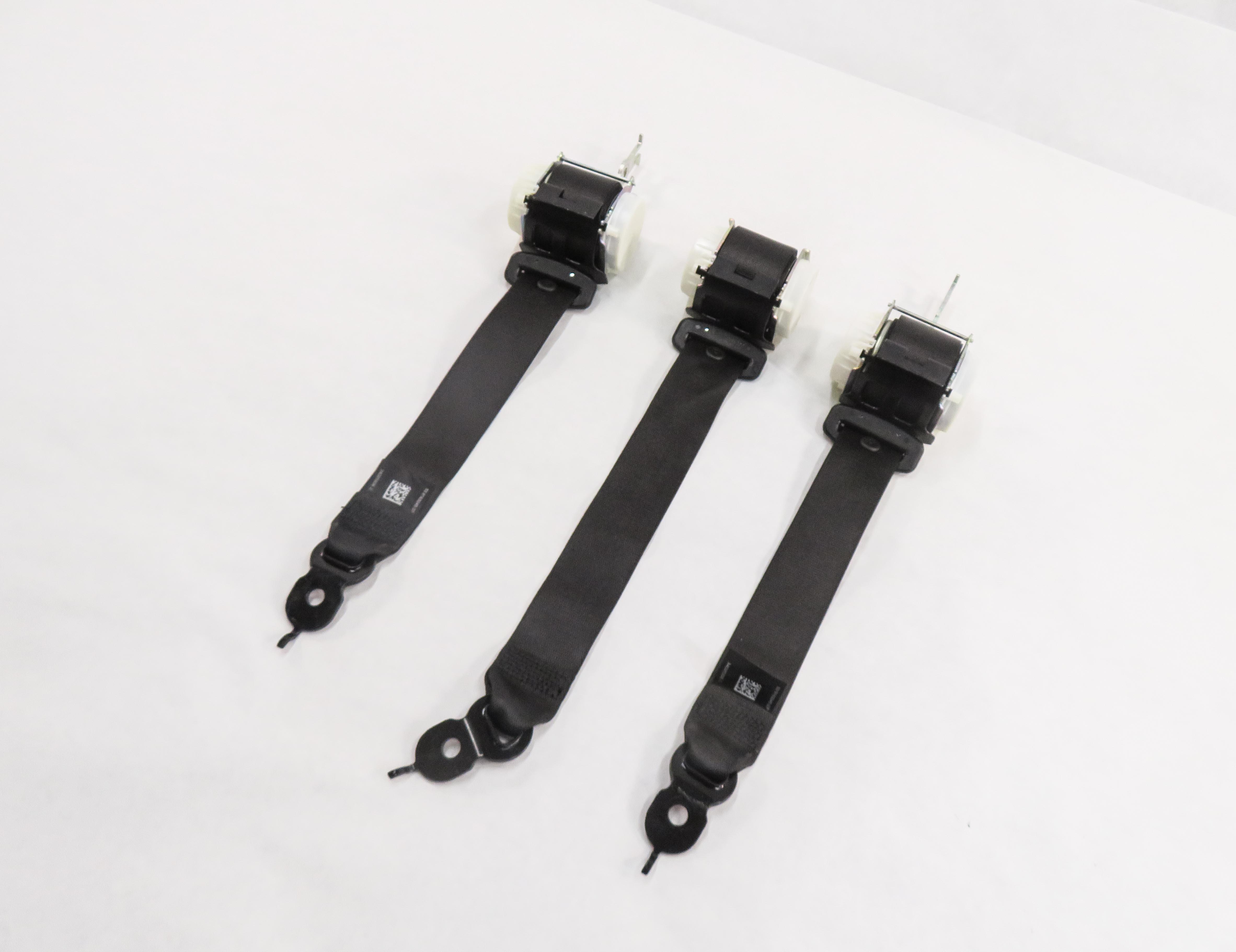2011 BMW 535i (F10) REAR SEAT SEATBELT RETRACTOR SET-3 (BLACK) — exact item pictured