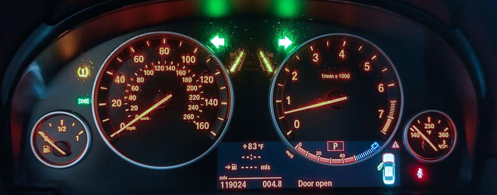 2011 BMW 528i 535i 550i X3 GT (F10 F07 F25) SPEEDOMETER INSTRUMENT GUAGE (119k) — exact item pictured