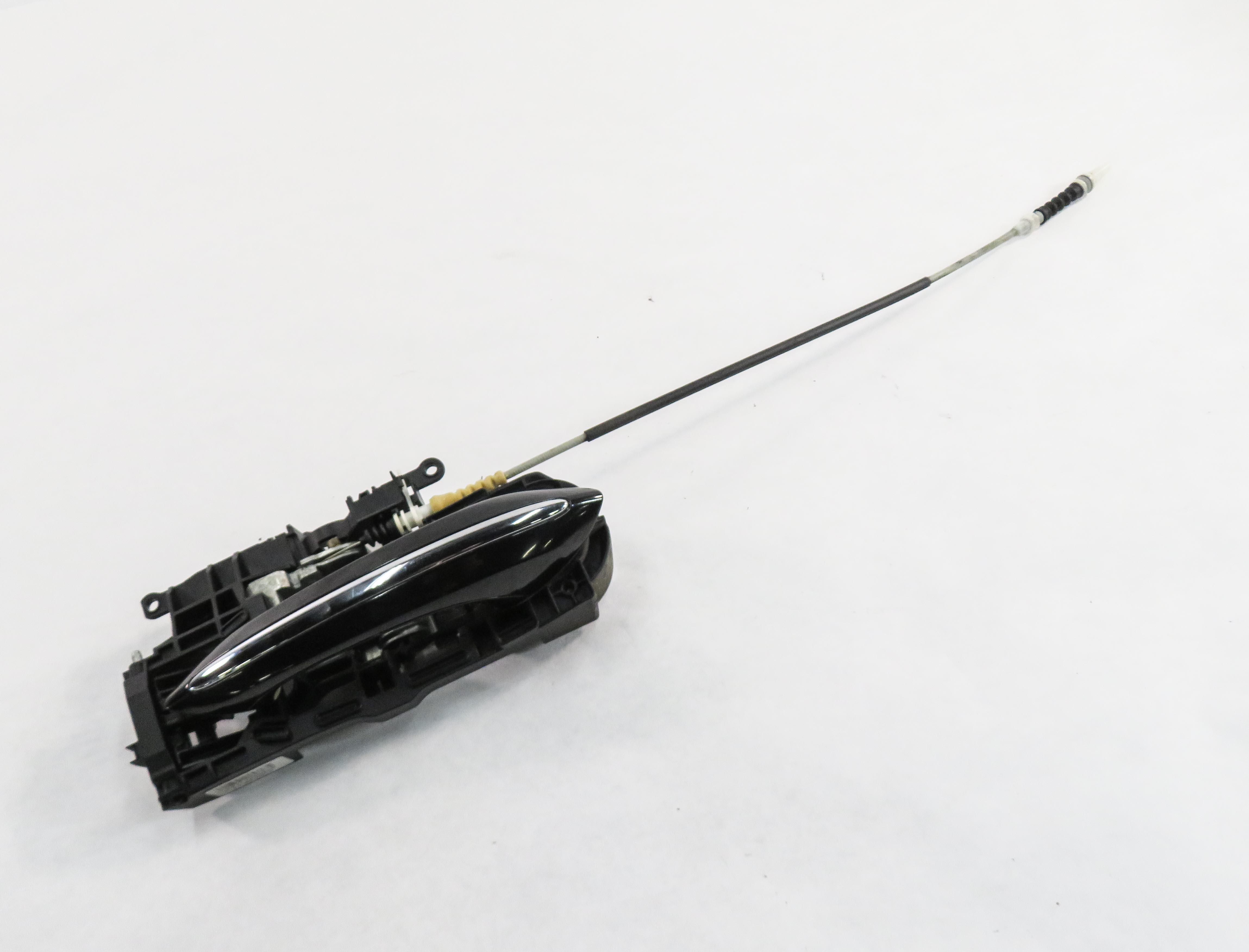 2011-2016 BMW 528i 535i 550i M5 (F10) RIGHT REAR DOOR HANDLE w/ LIGHT (BLACK) — exact item pictured