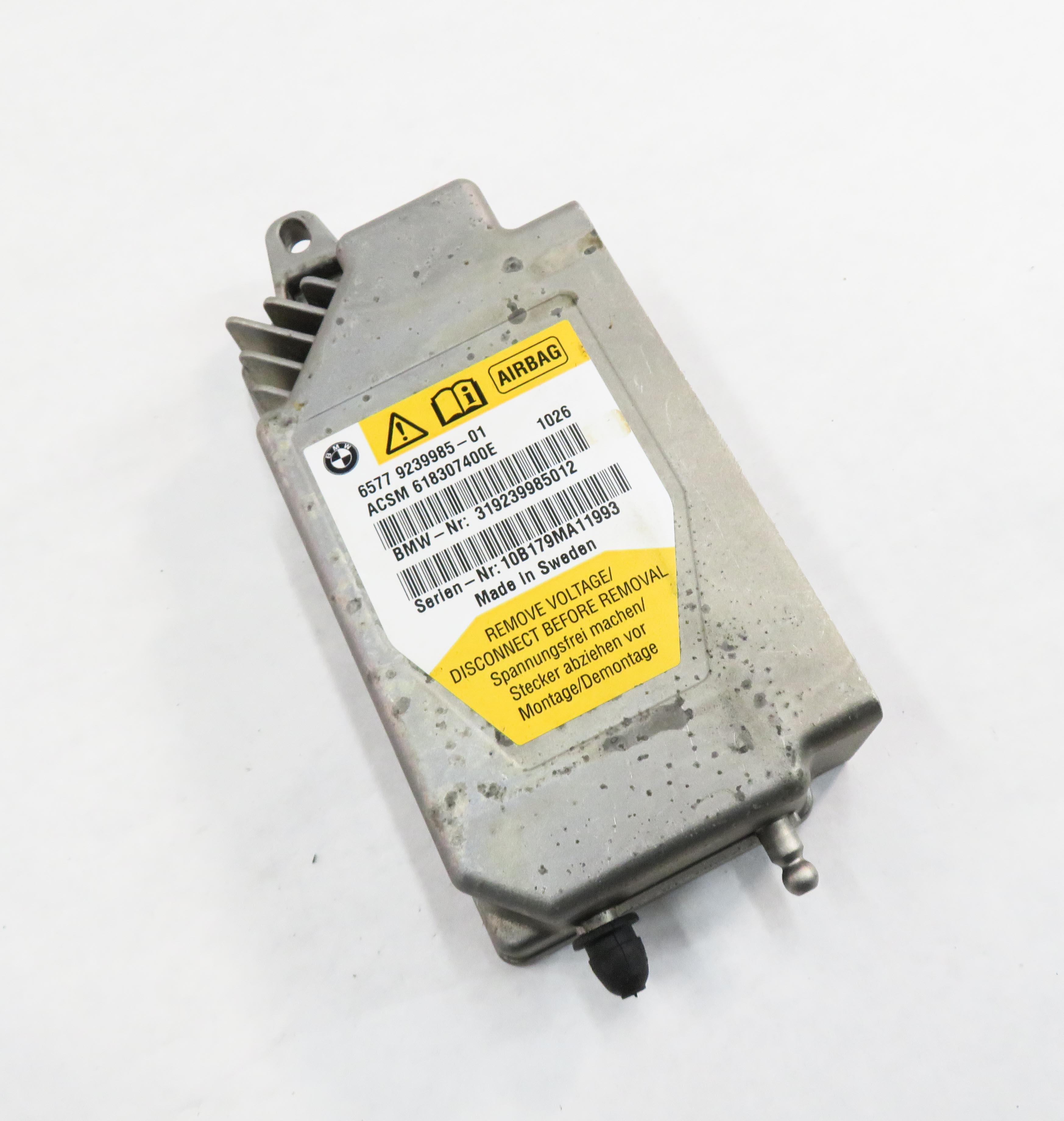 2011 BMW 528i 535i 550i (F10) MAIN PRIMARY SRS SAFETY RESTRAINT CONTROL MODULE — exact item pictured