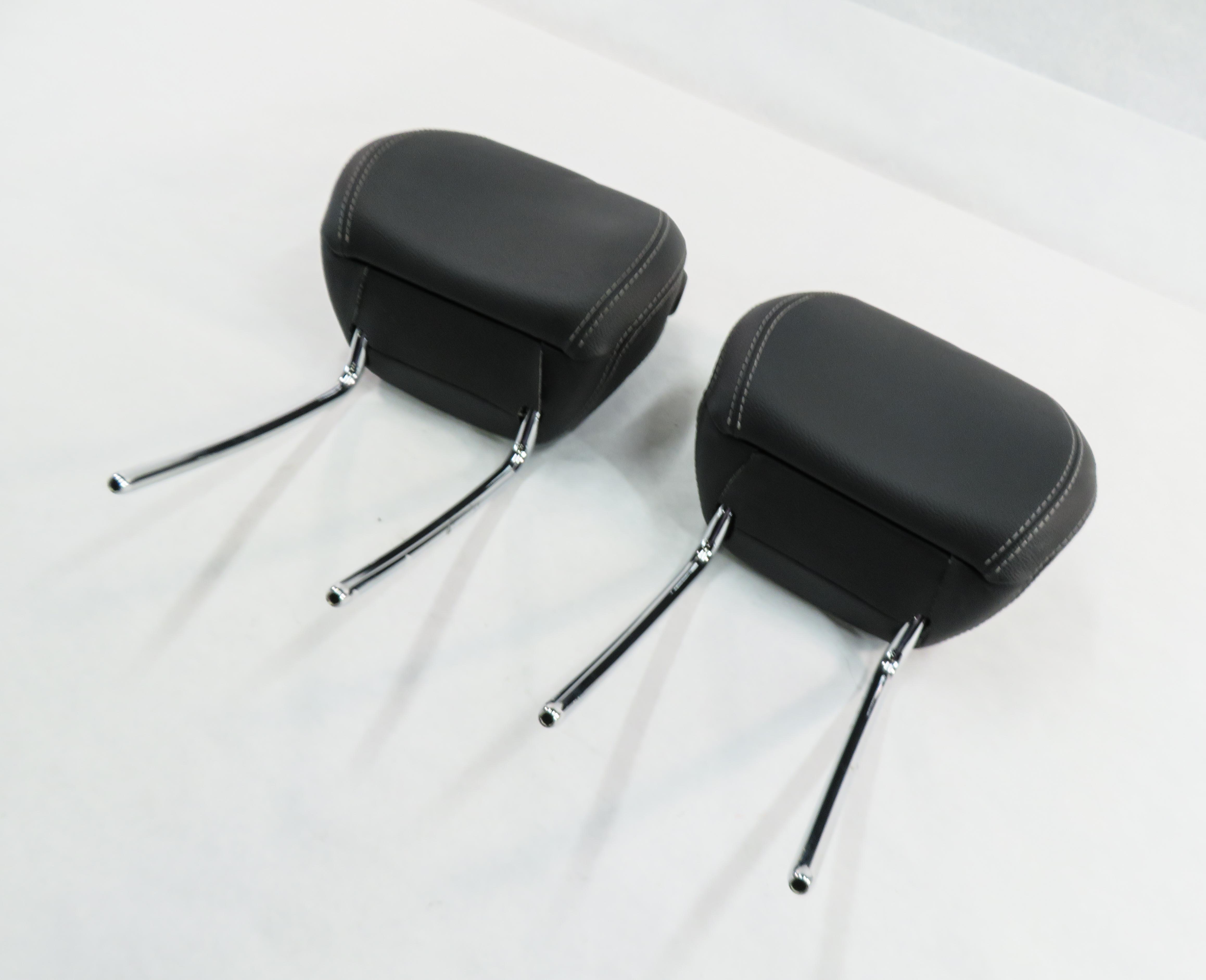 2013 MERCEDES GL450 (X166) FRONT LEFT & RIGHT HEADREST SET (BLACK LEATHER) — exact item pictured