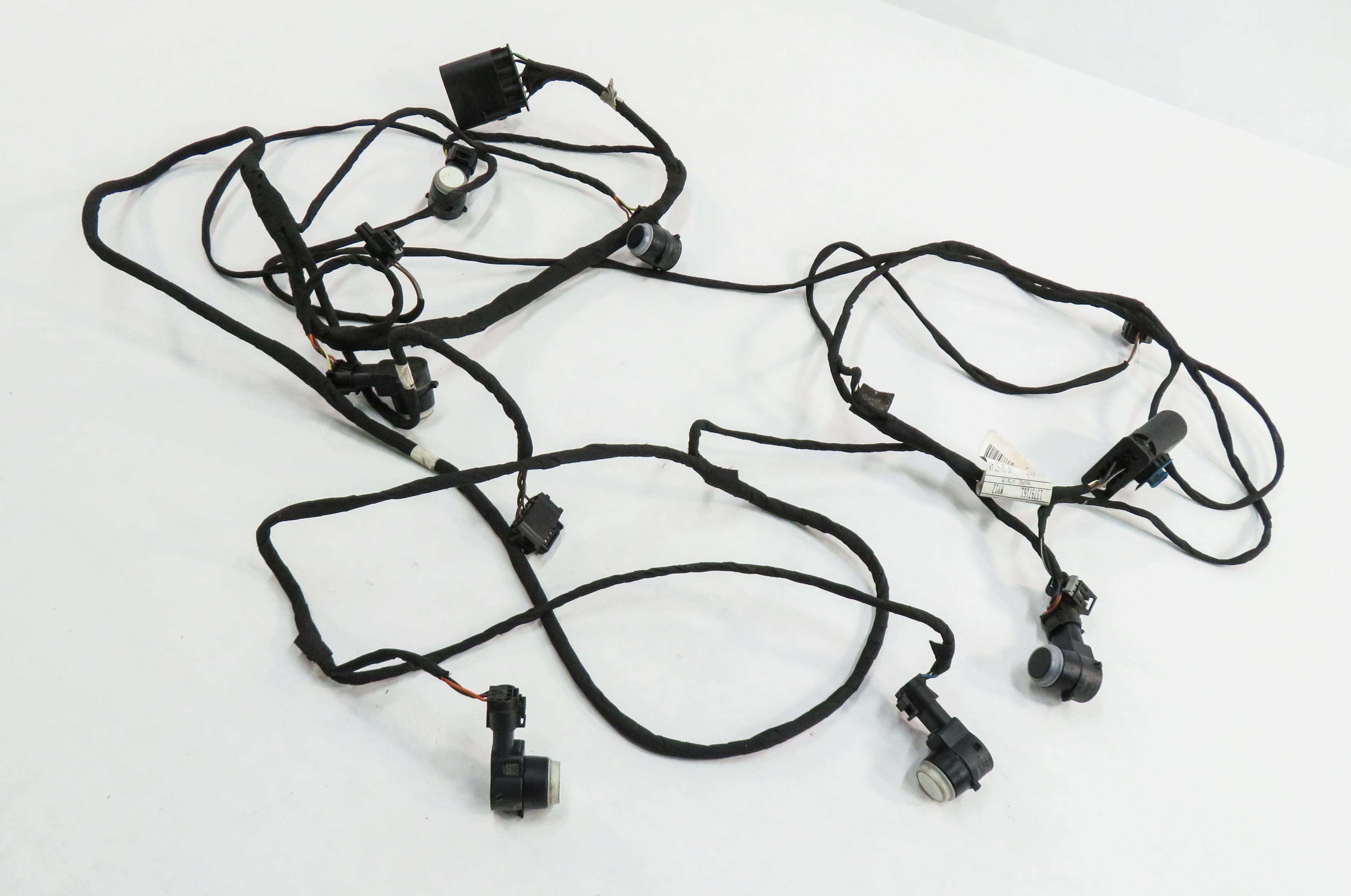 2013 MERCEDES GL450 (X166) FRONT PDC PARK DISTANCE SENSOR SET w/ HARNESS (WHITE) — exact item pictured