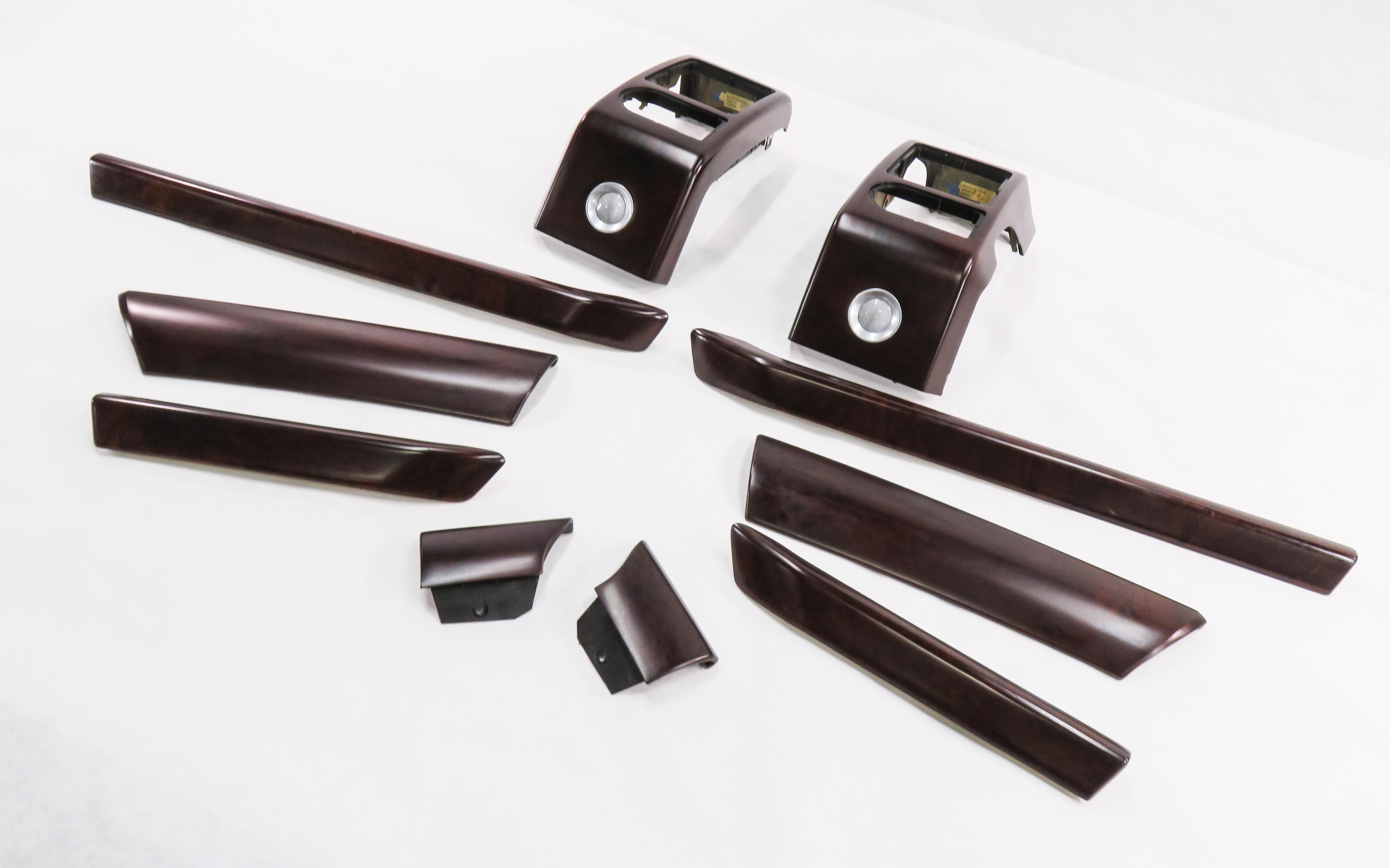 2006 RANGE ROVER (L322) DASH DOOR CONSOLE WOOD GRAIN TRIM PANEL SET — exact item pictured
