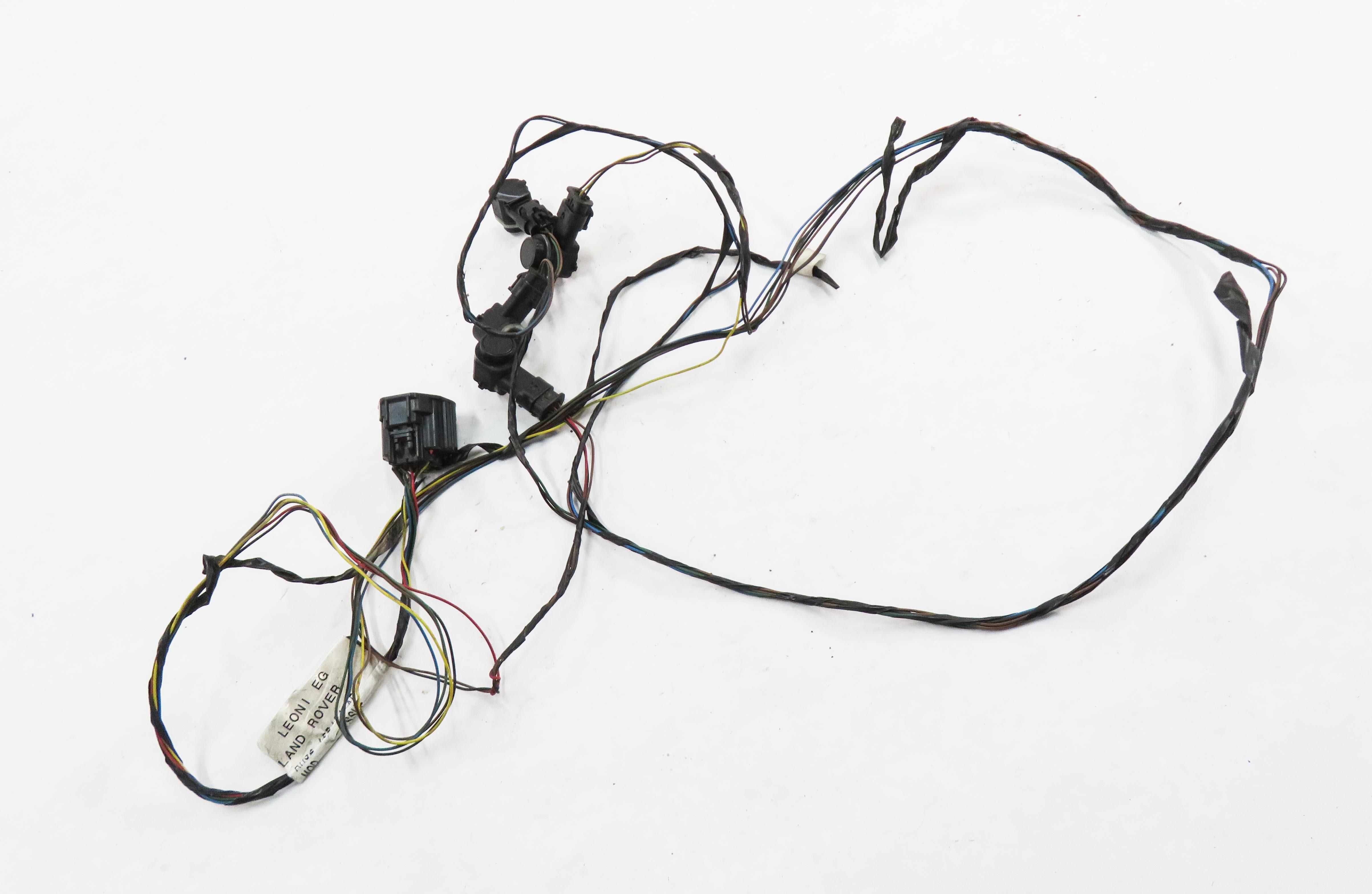 2012 RANGE ROVER SPORT (L320) REAR PDC PARK DISTANCE SENSOR SET w/ HARNESS BLACK — exact item pictured