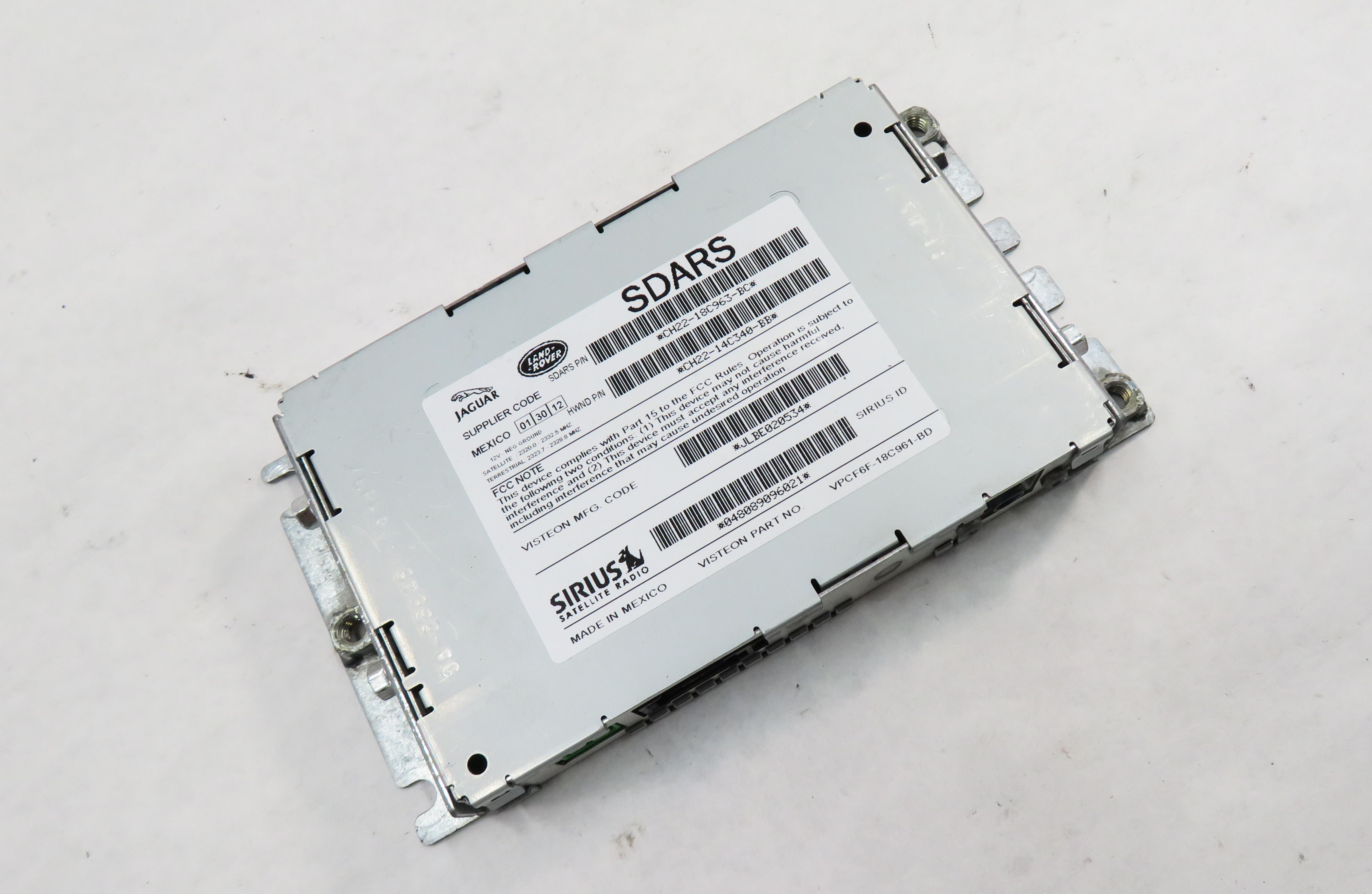 12-13 LAND ROVER LR2 LR4 EVOQUE RANGE ROVER SPORT SIRIUS SATELLITE RADIO MODULE — exact item pictured