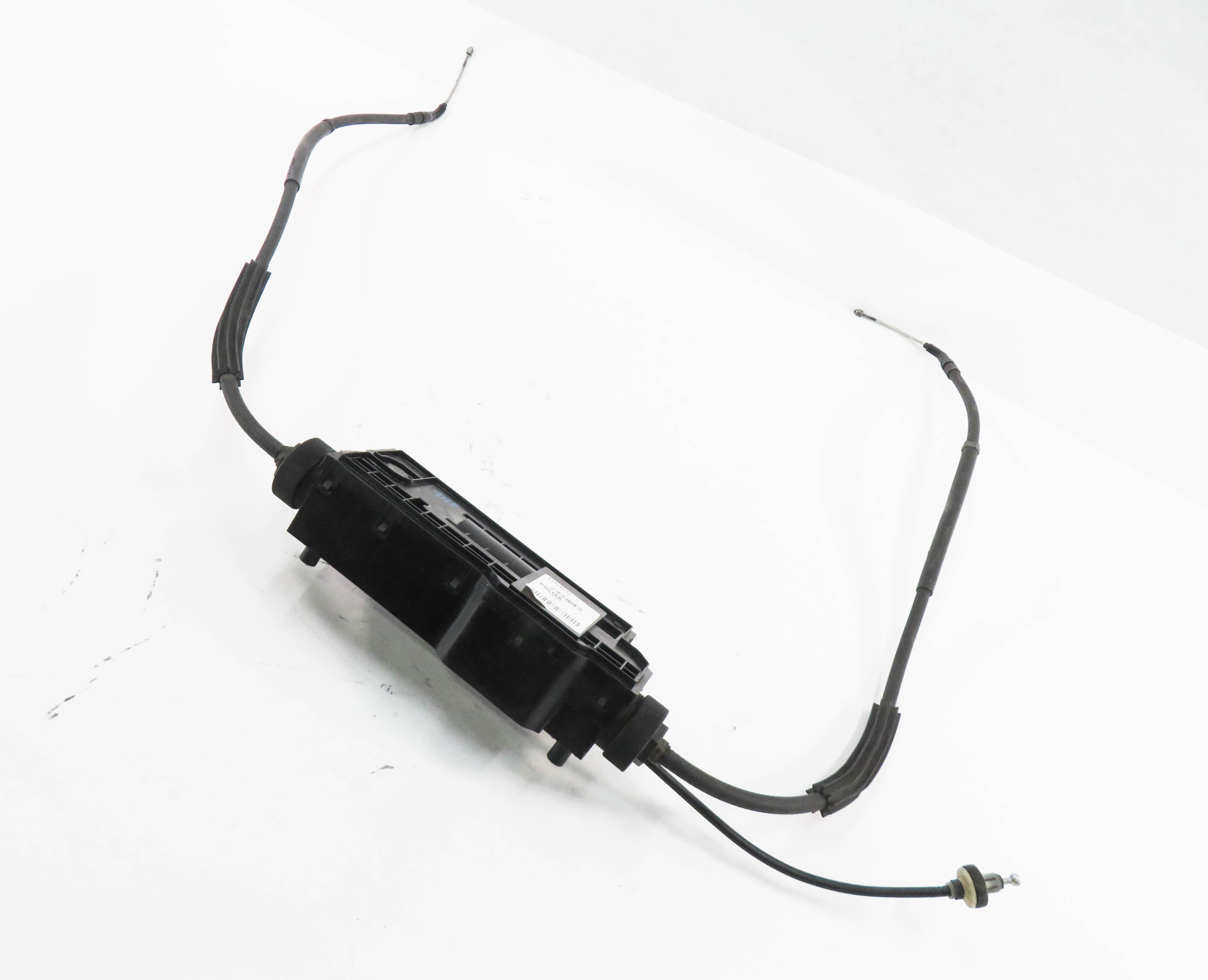 2011 BMW 750i (F01) EMERGENCY PARKING BRAKE ACTUATOR MOTOR w/ CABLES — exact item pictured