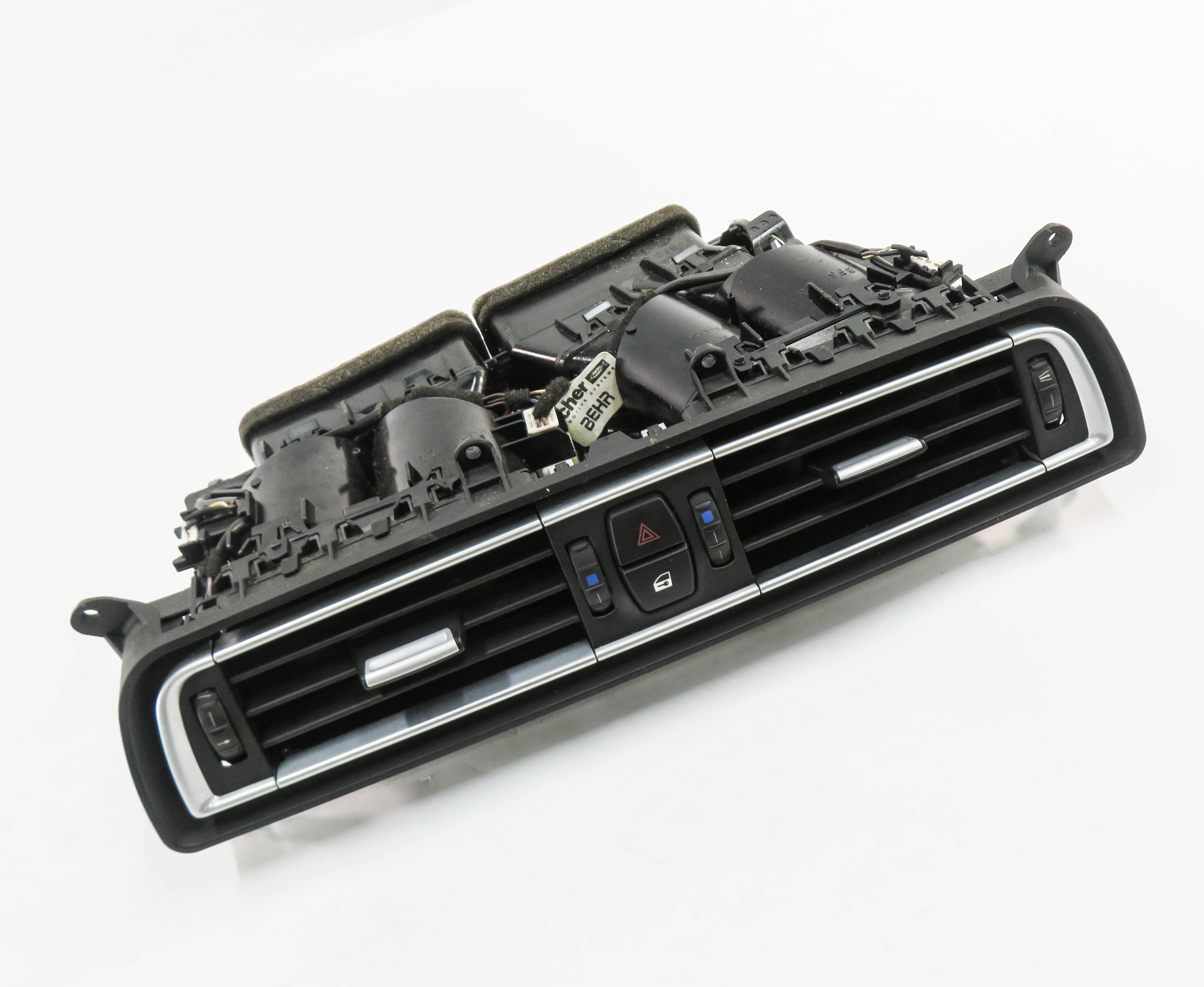 2011 BMW 750i (F01) CENTER DASH HEATER A/C AIR VENT HAZARD CENTRAL LOCK SWITCH — exact item pictured