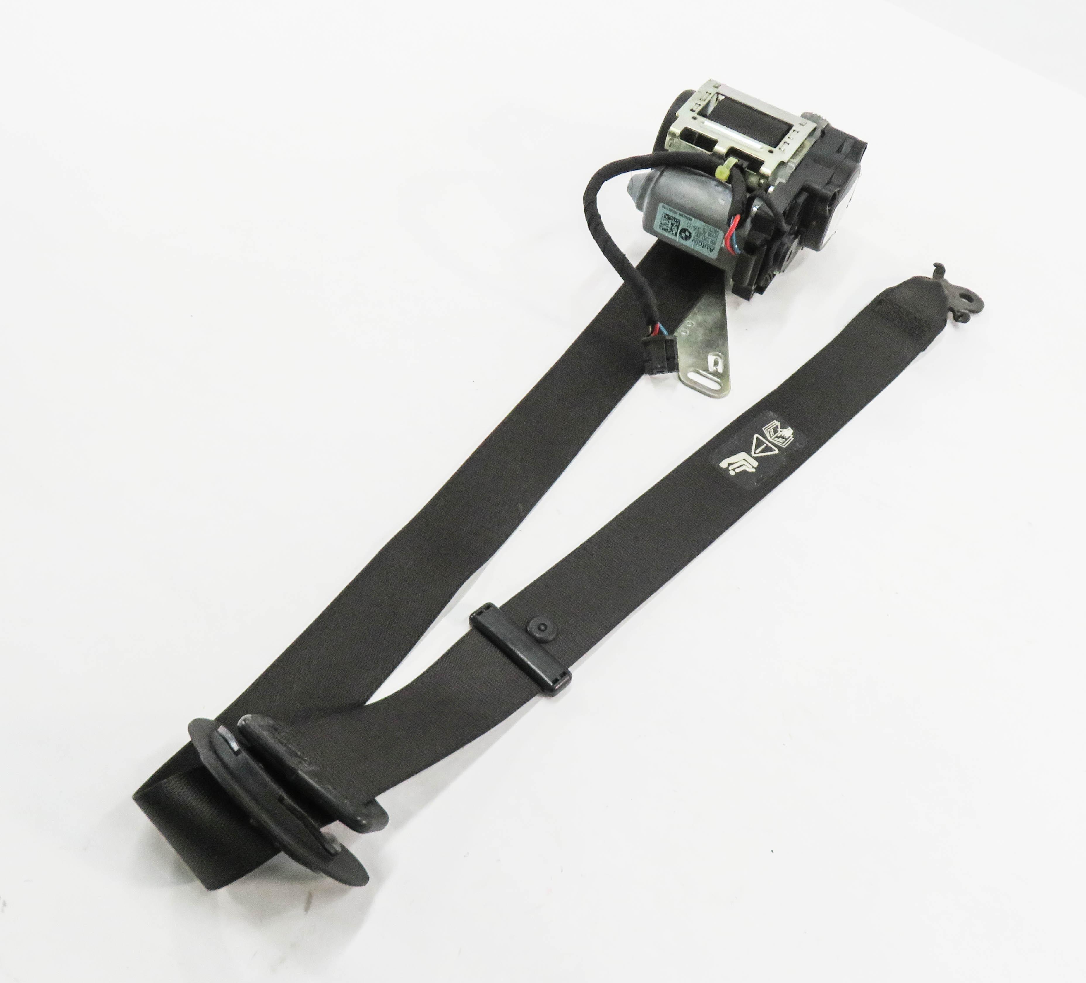2009-2012 BMW 740i 750i 760i B7 (F01) RIGHT PASSENGER SEATBELT RETRACTOR (BLACK) — exact item pictured