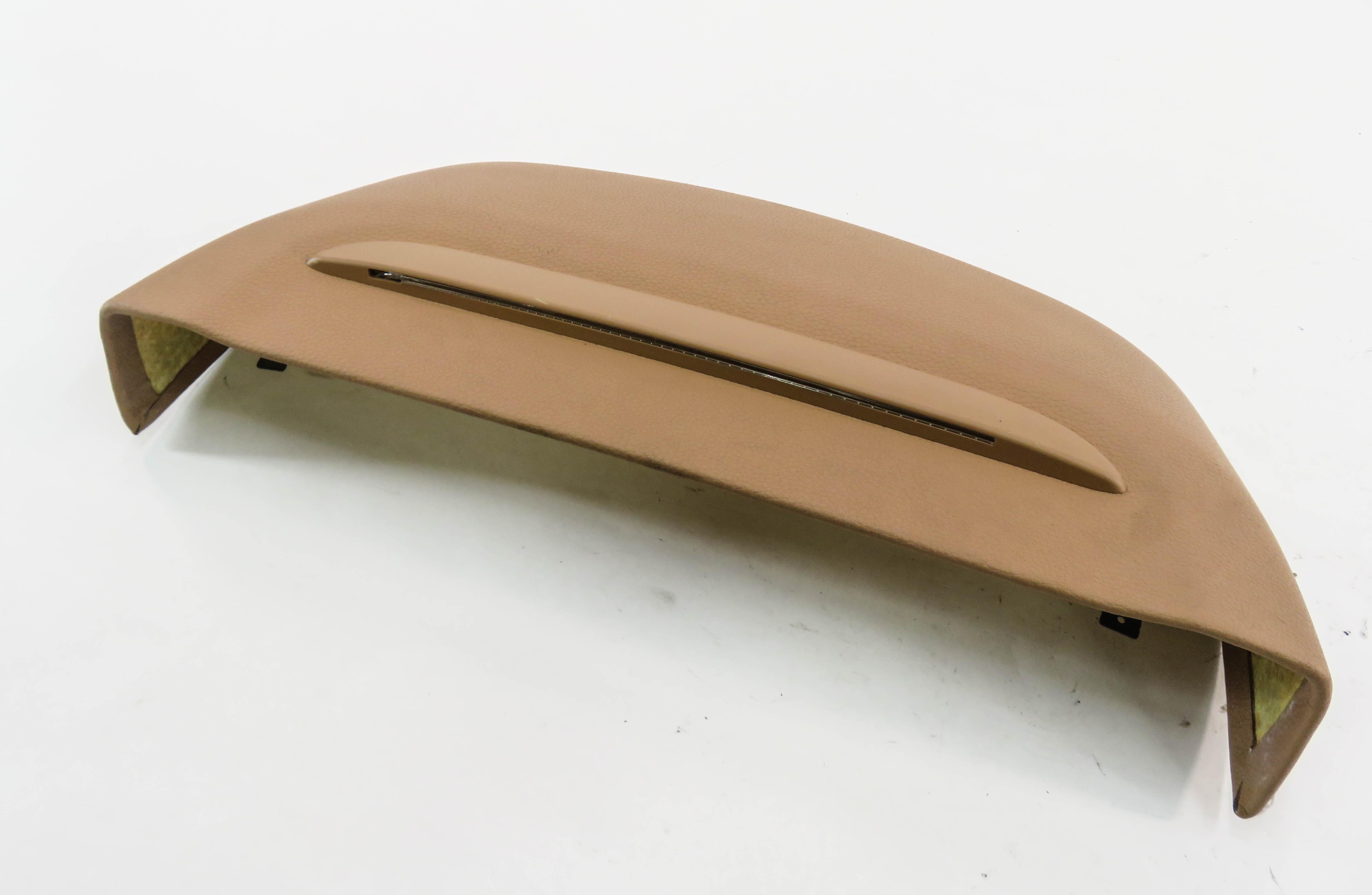 2011 BMW 750i (F01) LEFT FRONT DRIVER SEAT LIGHTED BACK PANEL (NAPPA BROWN) — exact item pictured