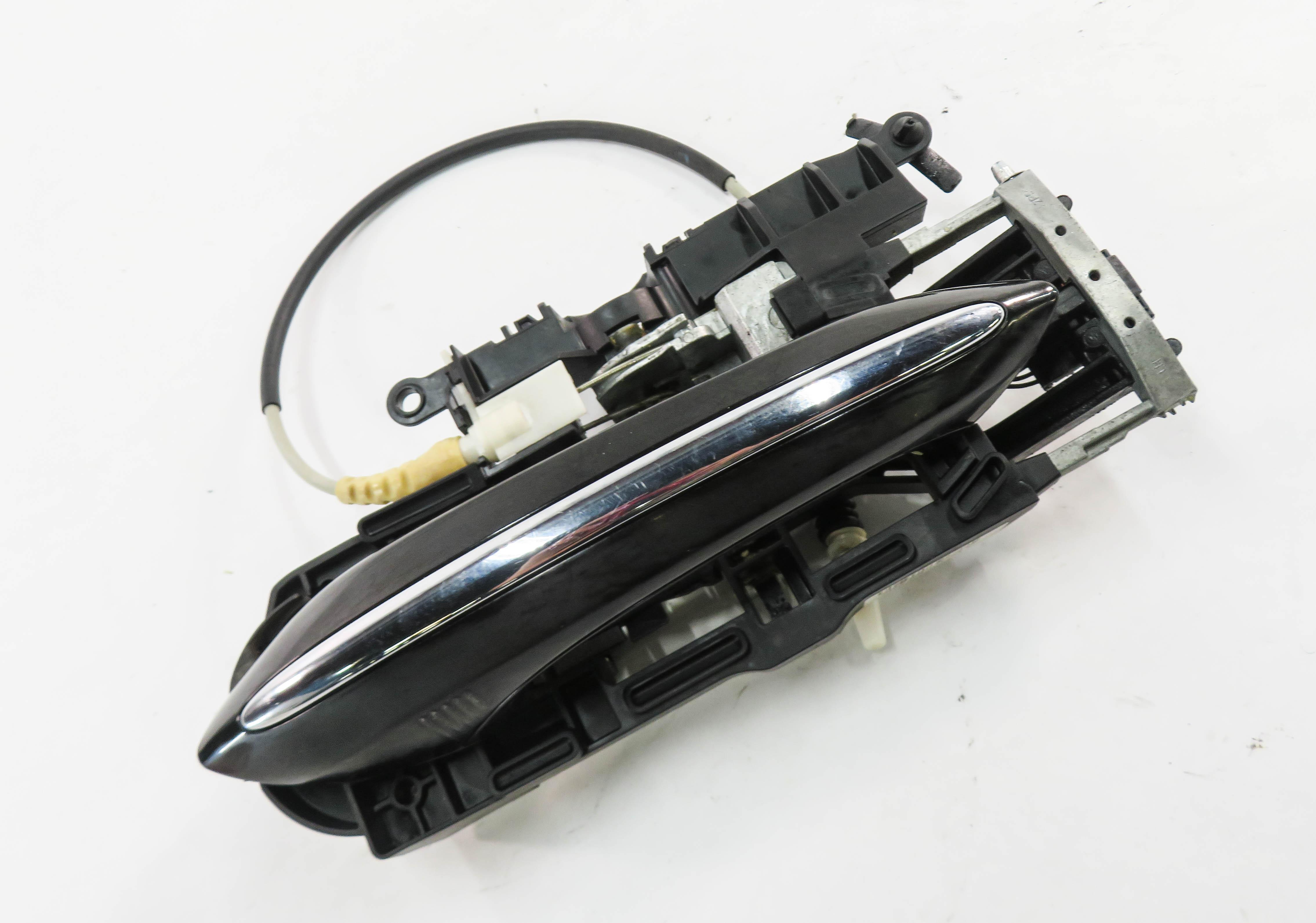 09-18 BMW 528i 535i 550i 740i 750i 760i LEFT REAR COMFORT DOOR HANDLE (BLACK) — exact item pictured