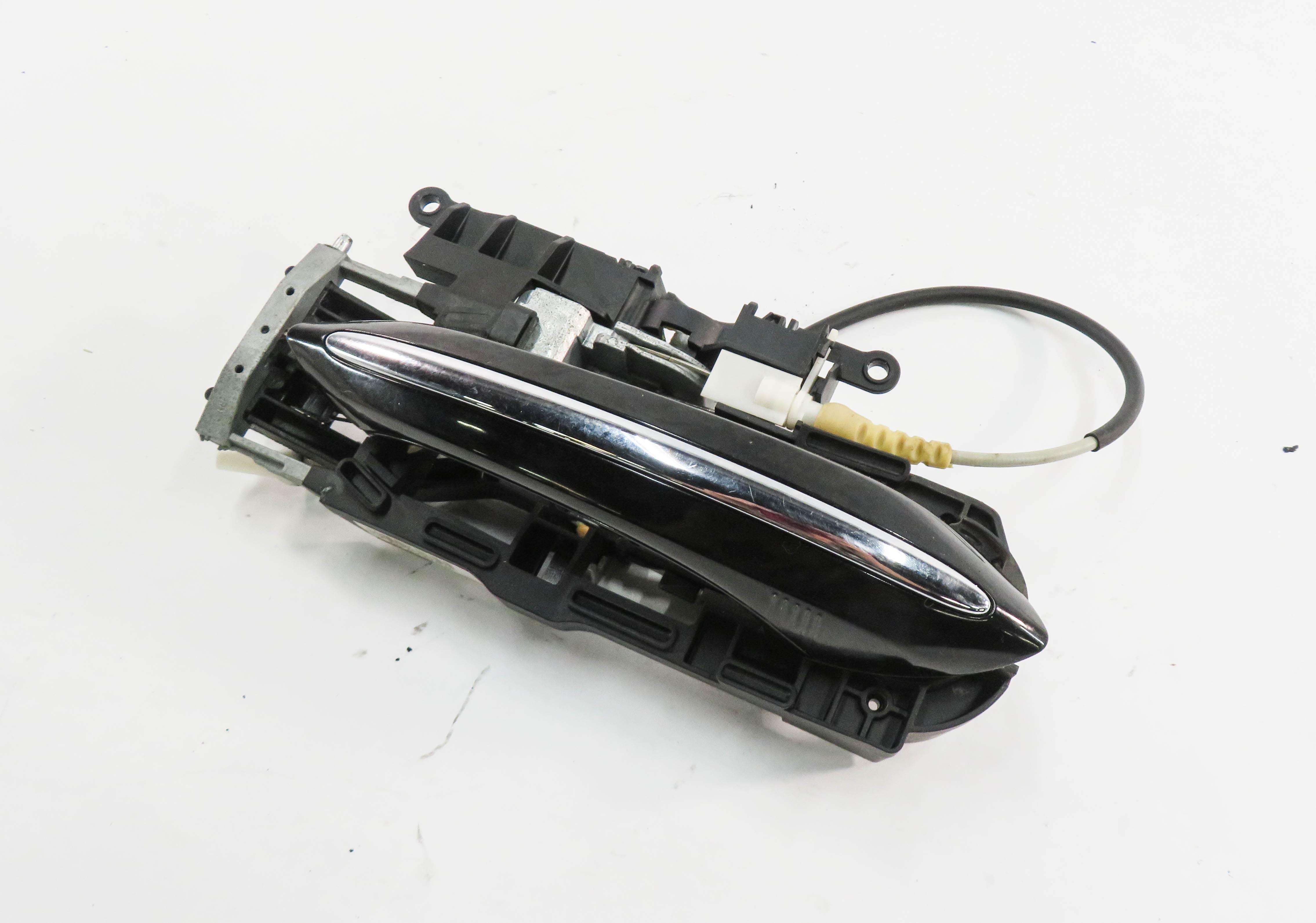 09-18 BMW 528i 535i 550i 740i 750i 760i RIGHT REAR COMFORT DOOR HANDLE (BLACK) — exact item pictured