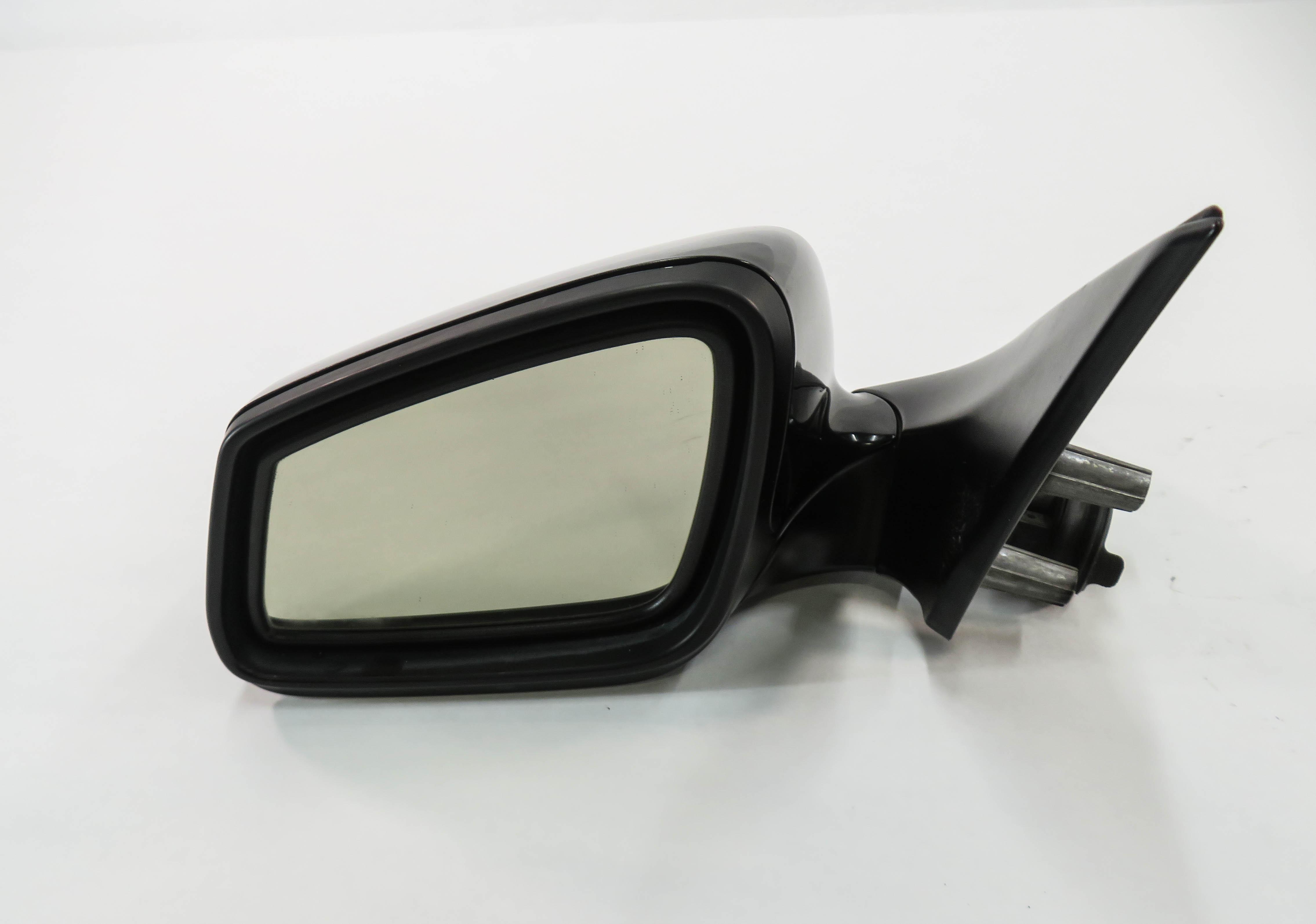 09-12 BMW 740i 750i 760i (F01) LEFT P-FOLD HEATED AUTODIM DOOR MIRROR (BLACK) — exact item pictured