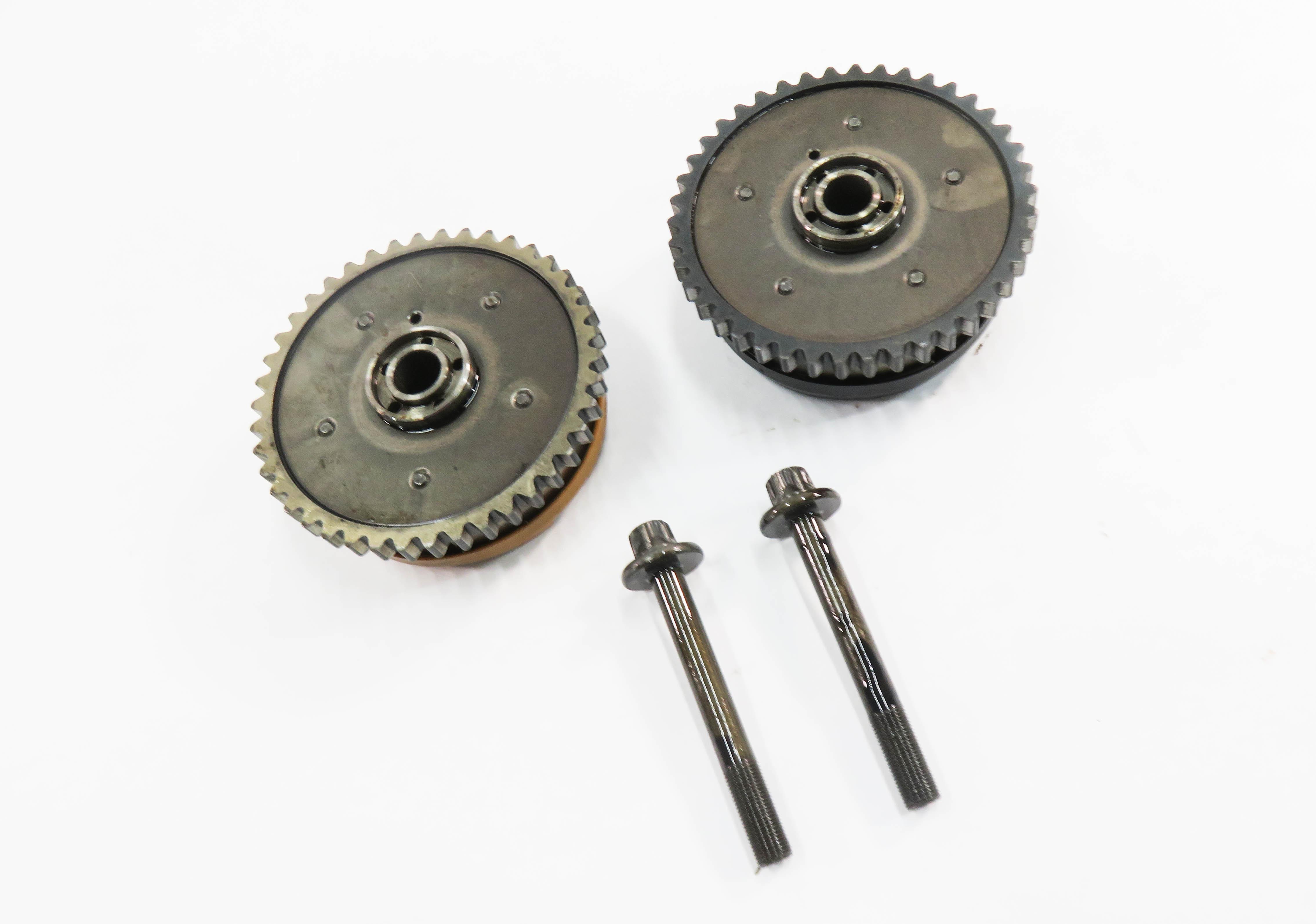 2011 BMW 750i (F01) 4.4L N63 ENGINE - LEFT INTAKE & EXHAUST TIMING GEAR SET-2 — exact item pictured