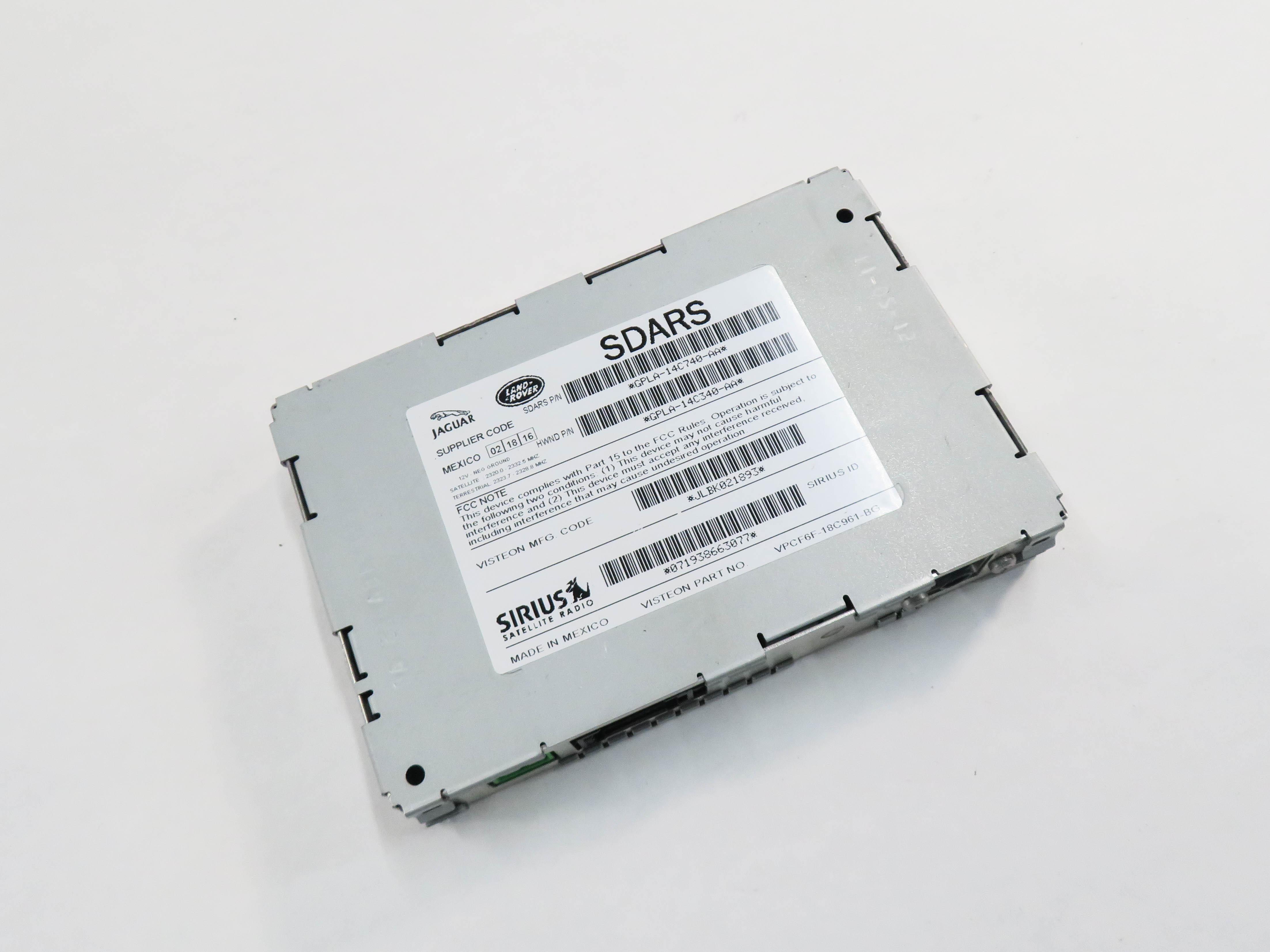 13-19 DISCOVERY SPORT LR4 RANGE ROVER SPORT EVOQUE - SIRIUS SATELLITE RECEIVER — exact item pictured