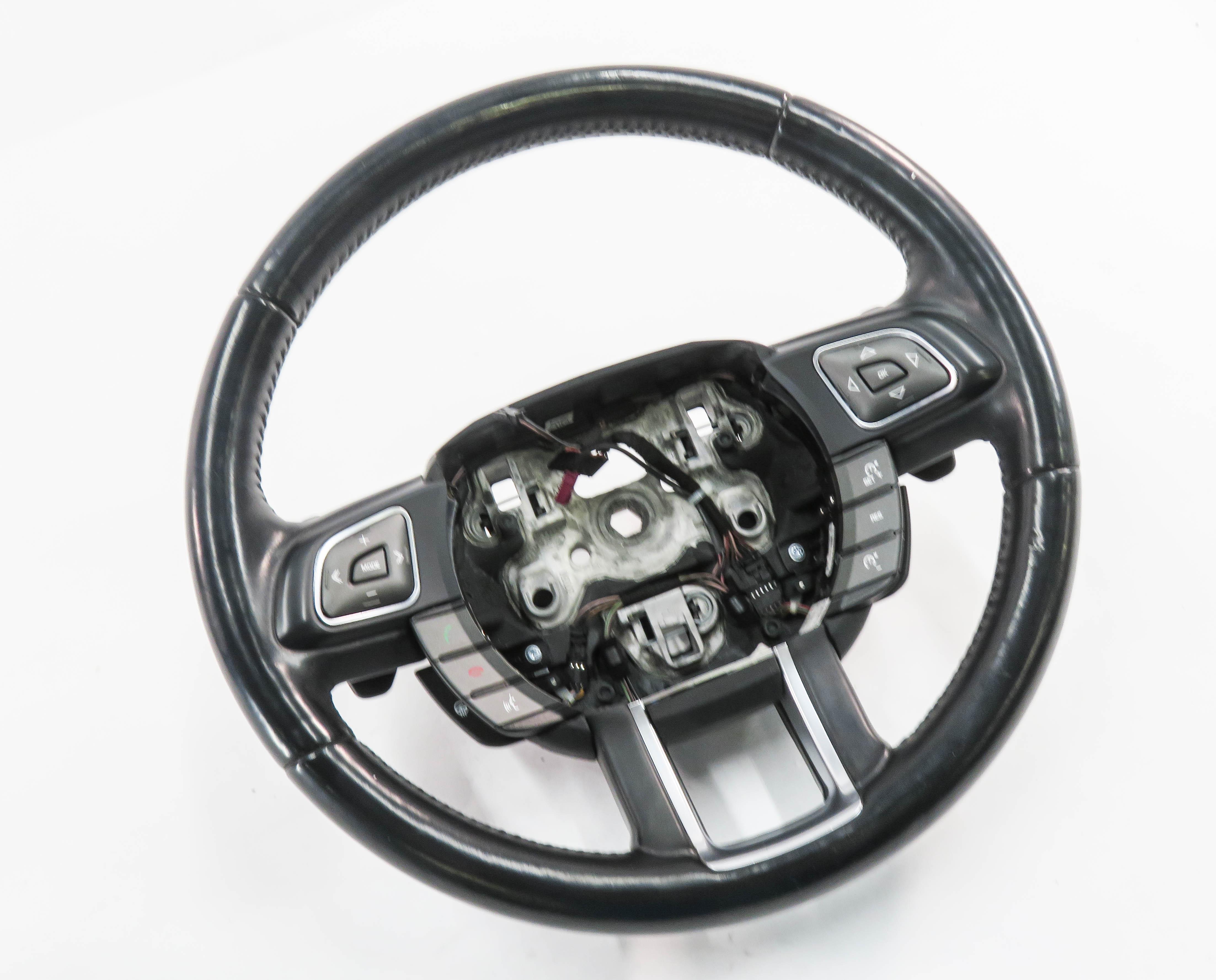 2012-2019 RANGE ROVER EVOQUE (L538) DRIVER WHEEL w/ SHIFT PADDLES & SWITCHES — exact item pictured