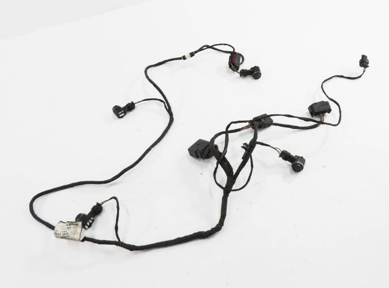 2014 AUDI S8 (D4 4H) REAR PDC PARK DISTANCE SENSOR SET w/ HARNESS (BLACK) — exact item pictured